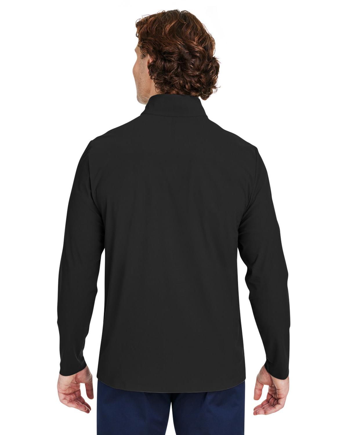 Devon & Jones DG410 Men's CrownLux Performance� Windsor Welded Quarter-Zip Pullover view 2