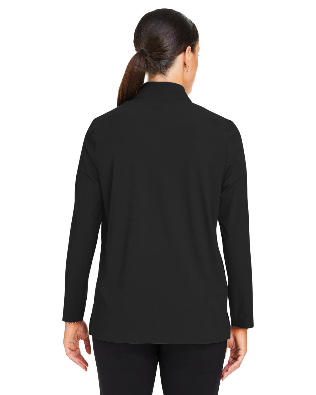 Devon & Jones DG410W Women's CrownLux Performance� Windsor Welded Quarter-Zip Pullover view 2