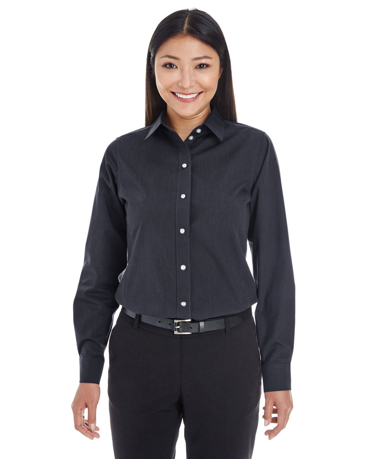Devon & Jones DG534W Women's Crown Collection� Striped Woven Dress Shirt