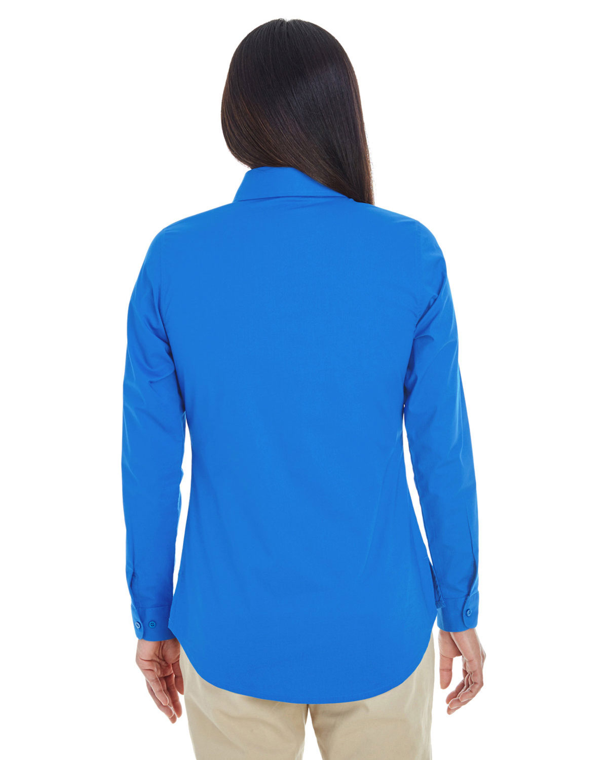 Devon & Jones DP610W Women's Perfect Fit� Half-Placket Tunic Dress Shirt view 2
