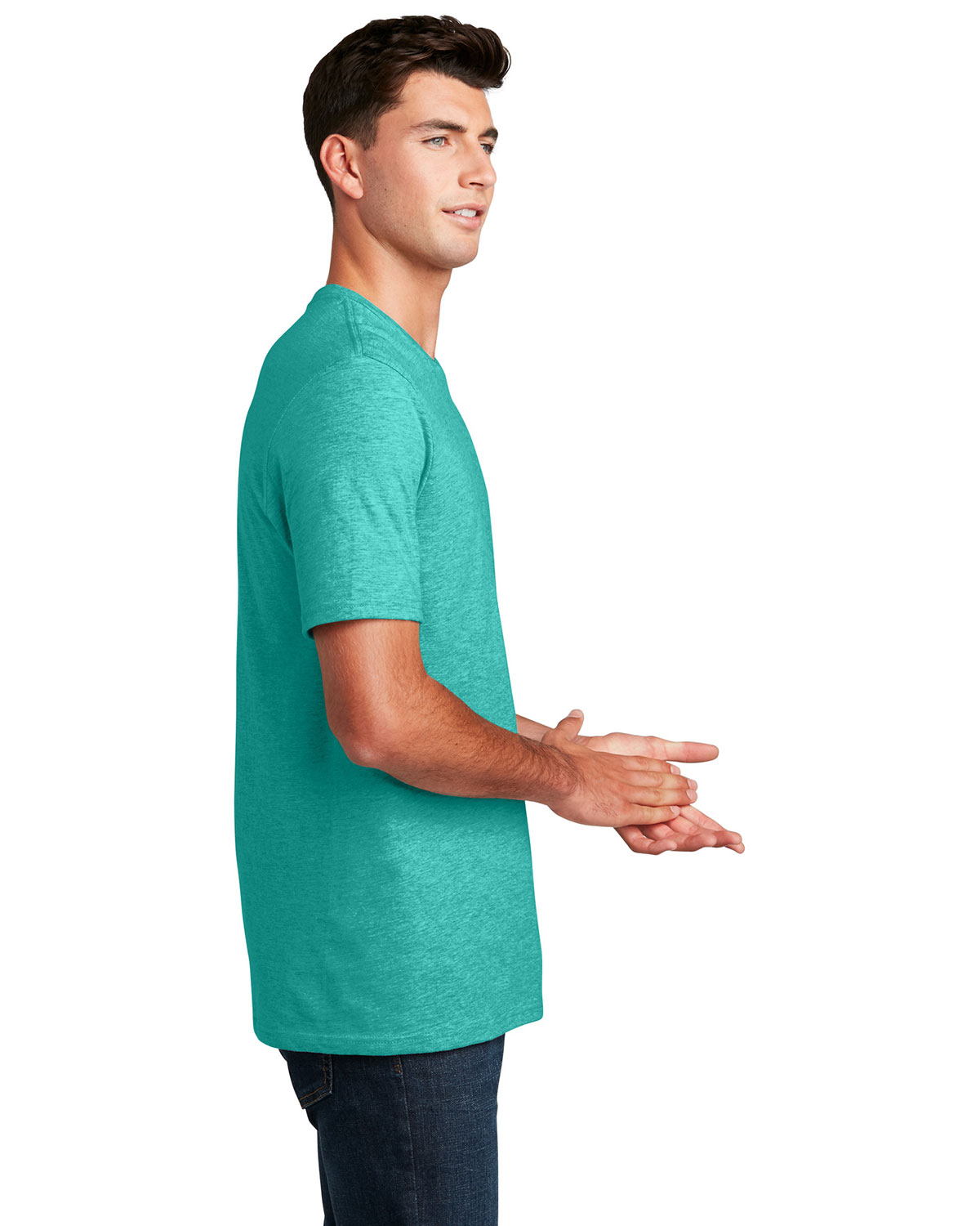 District DM108 Perfect Blend CVC Tee view 3