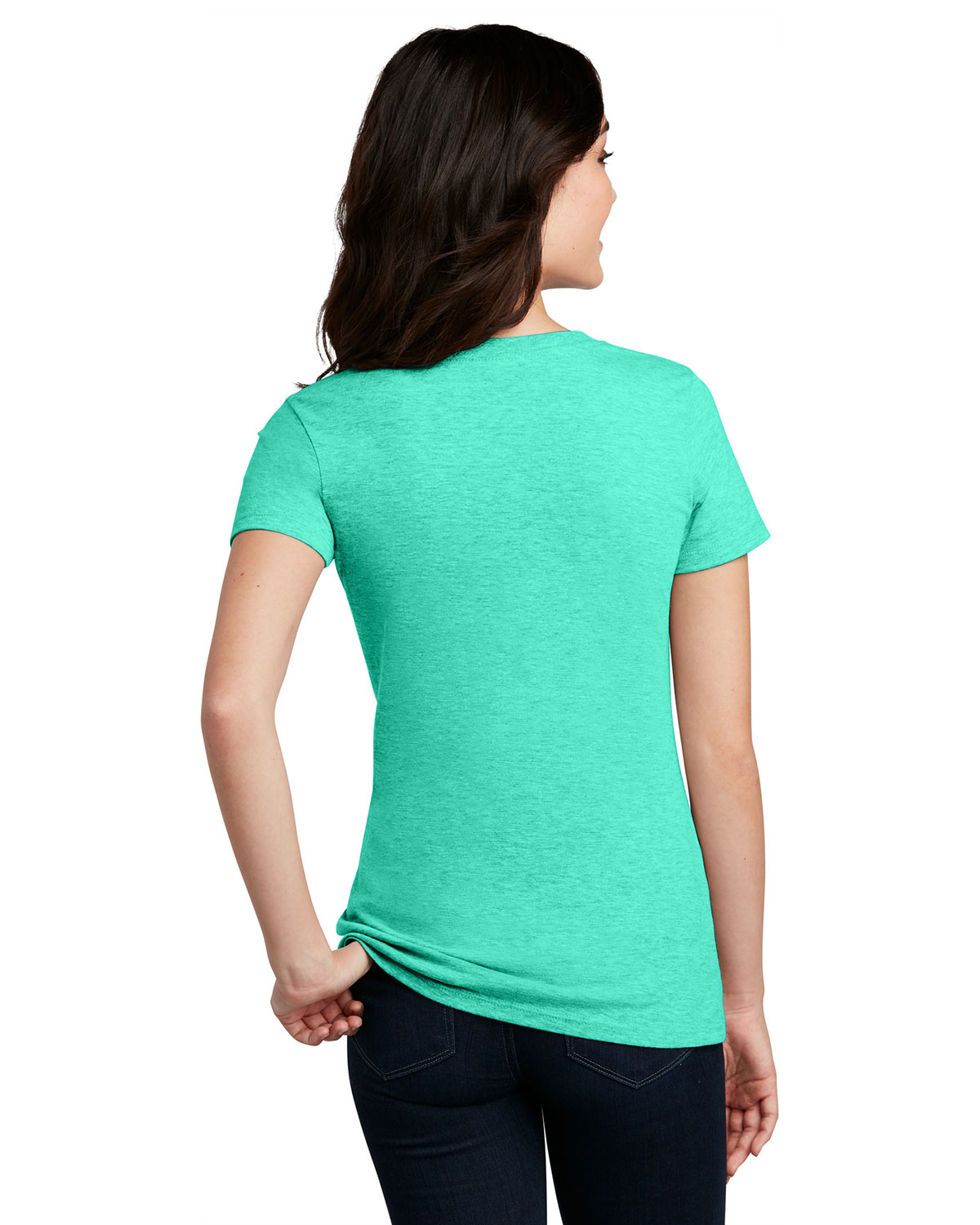 District DM108L Women's Perfect Blend CVC Tee view 2