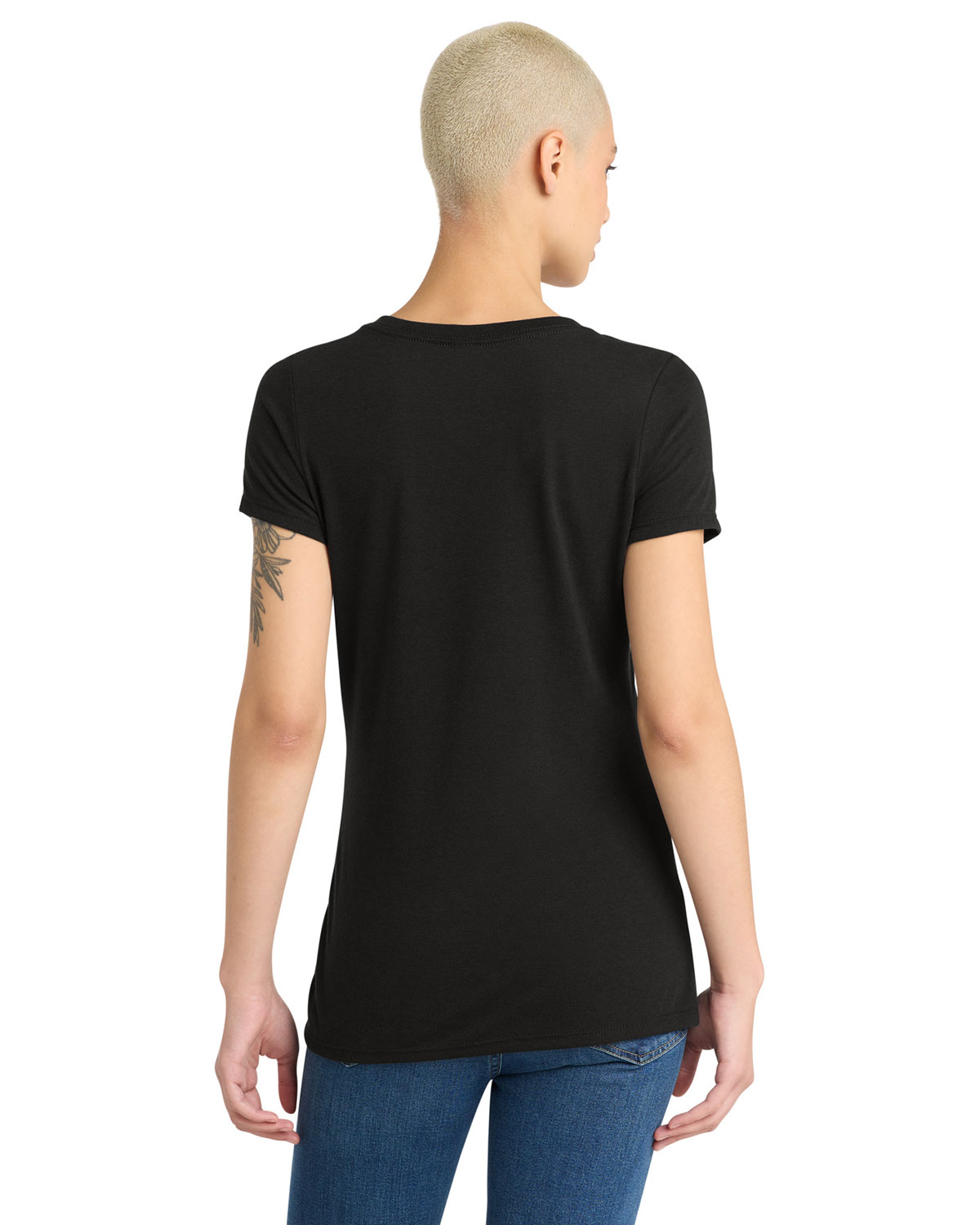 District DM1350L Women's Perfect Tri V-Neck Tee view 2