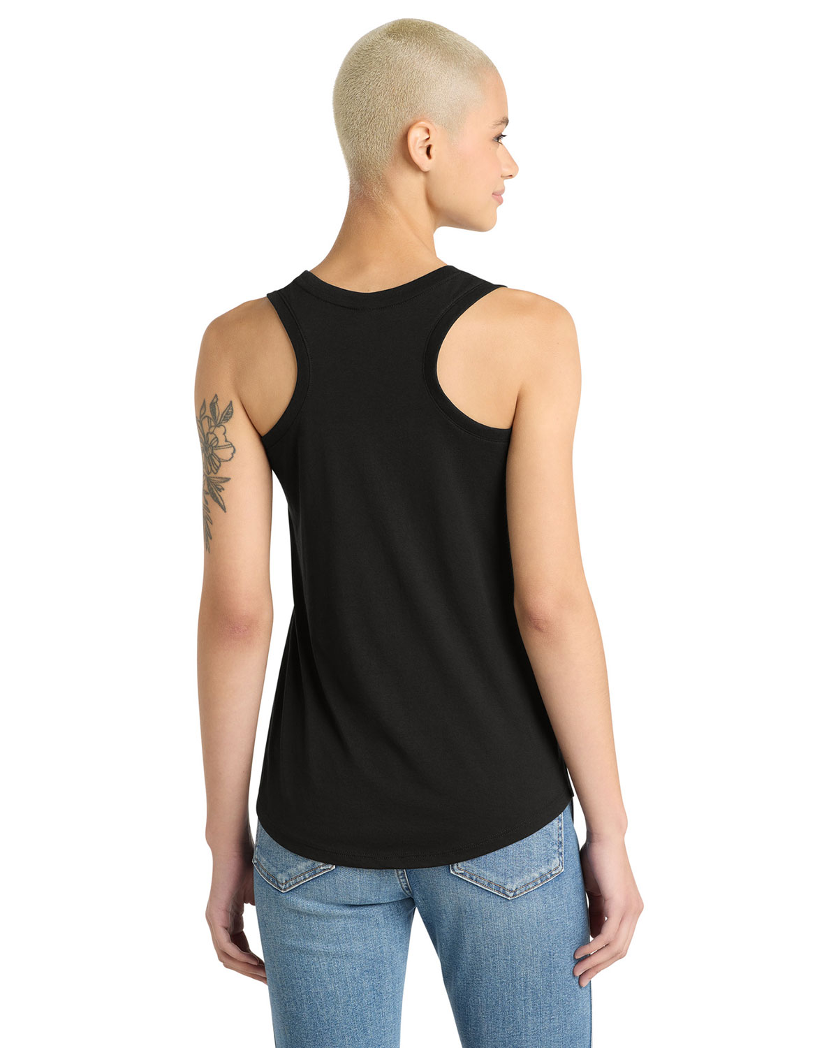 District DM138L Women's Perfect Tri Racerback Tank view 2