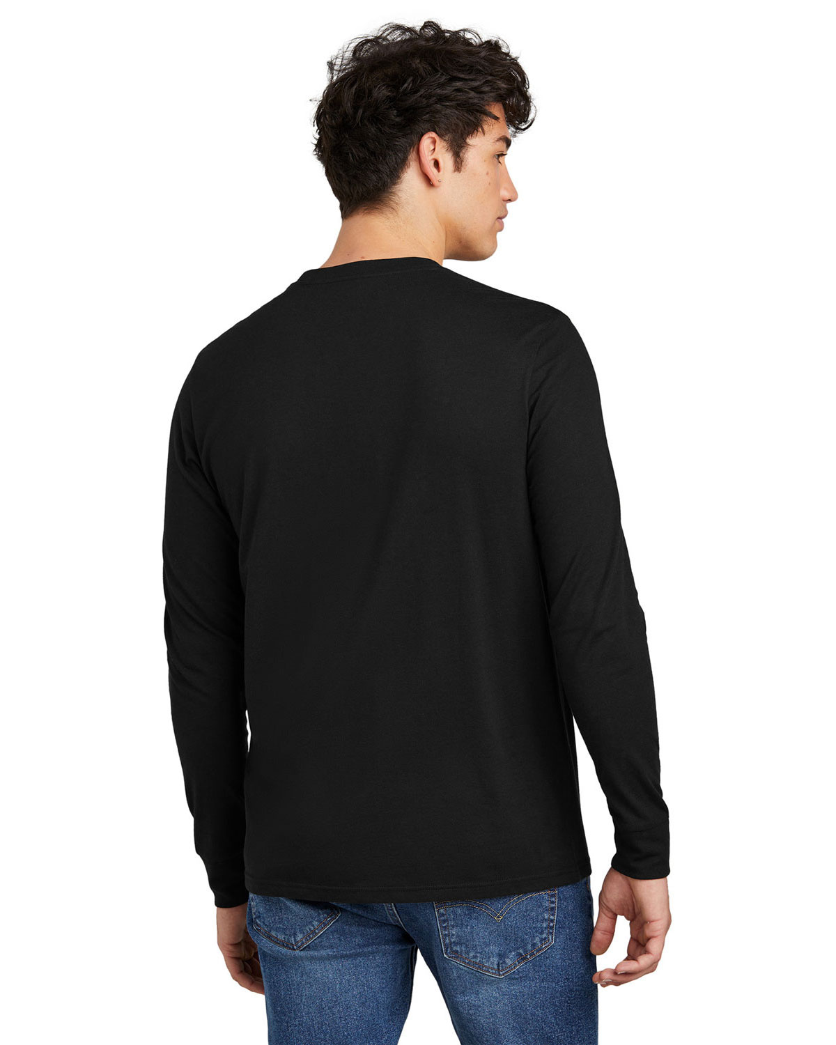 District DT109 Perfect Blend CVC Long Sleeve Tee view 2