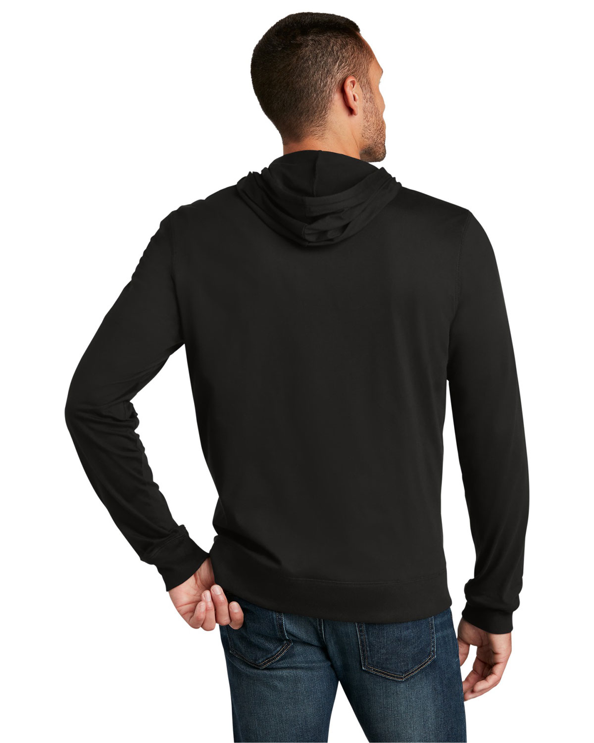 District DT1100 Jersey Full-Zip Hoodie view 2