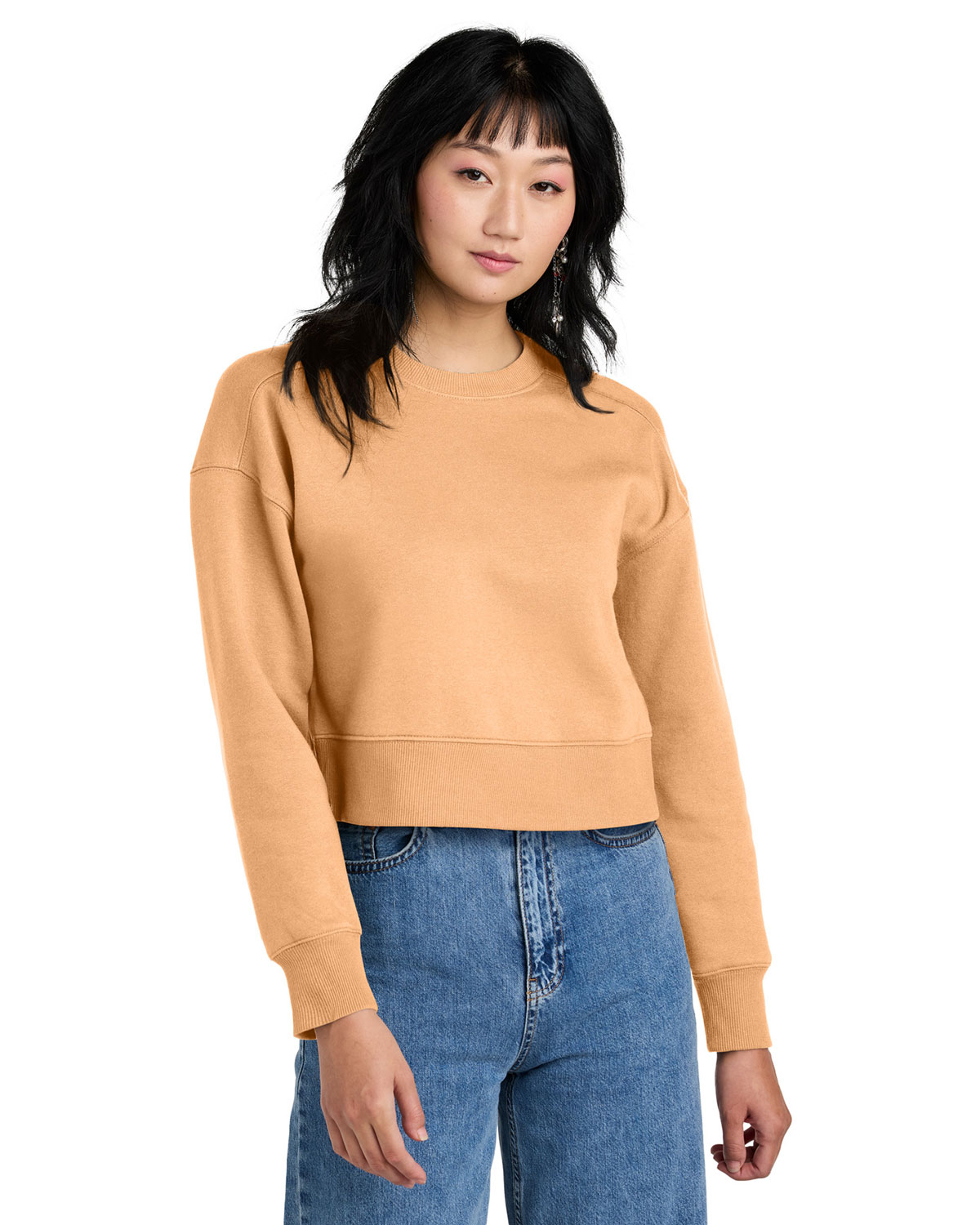District DT1105 Women's Perfect Weight Fleece Cropped Crew