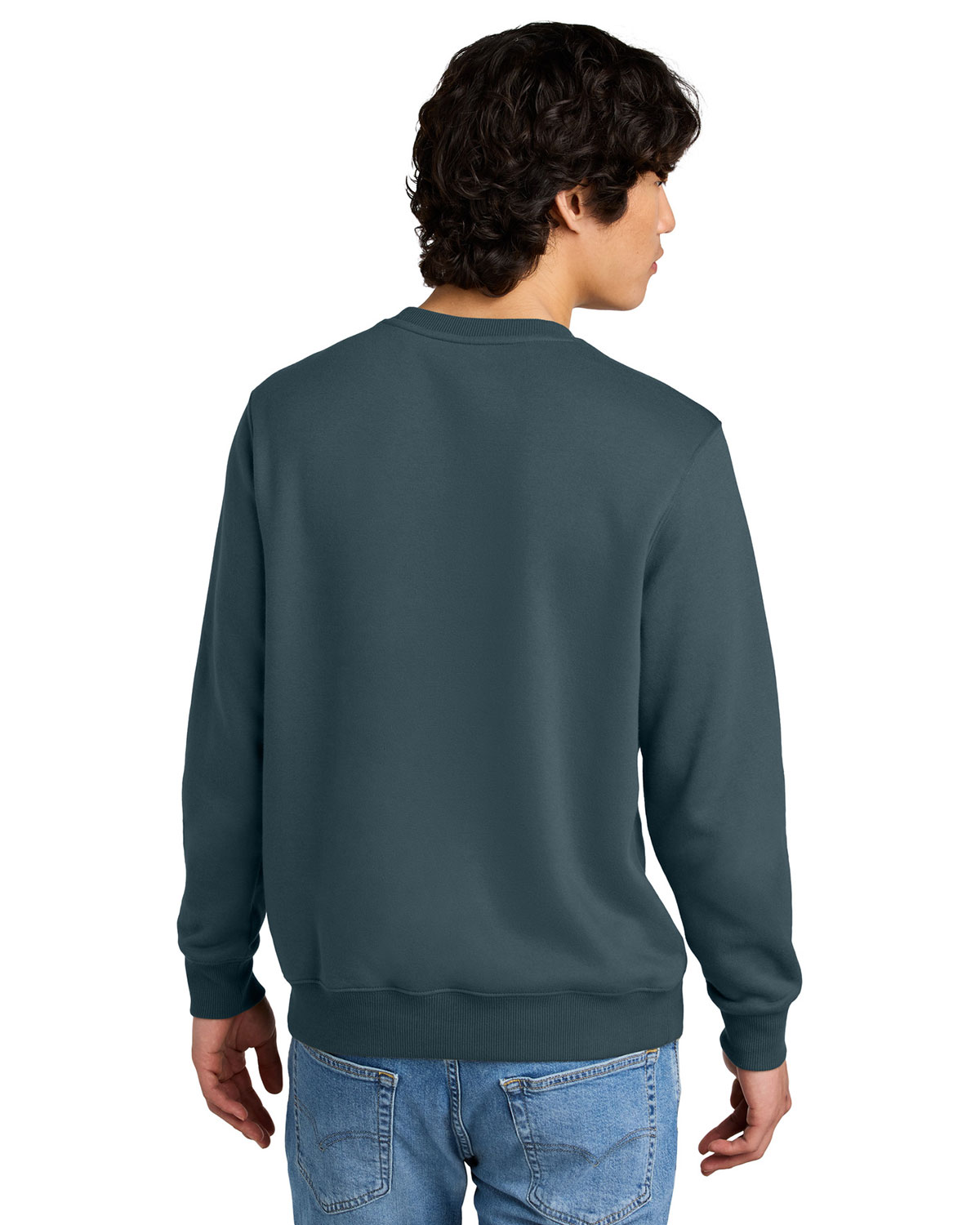 District DT1106 Perfect Weight Fleece Crew view 2