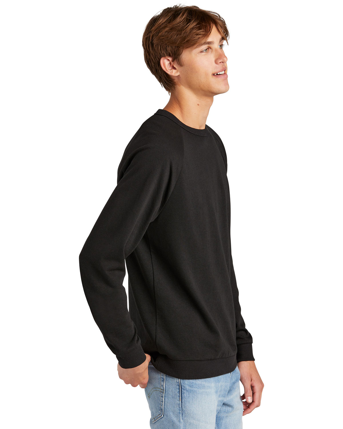 District DT1304 Perfect Tri Fleece Crewneck Sweatshirt view 3