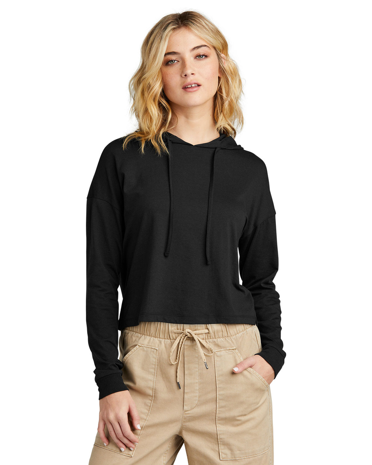 District DT1390L Women's Perfect Tri Midi Long Sleeve Hoodie