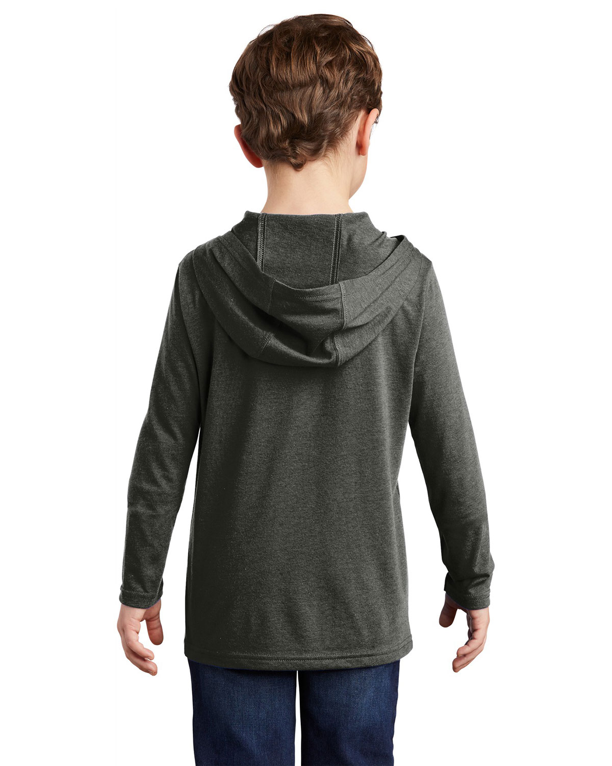 District DT139Y Youth Perfect Tri Long Sleeve Hoodie view 2