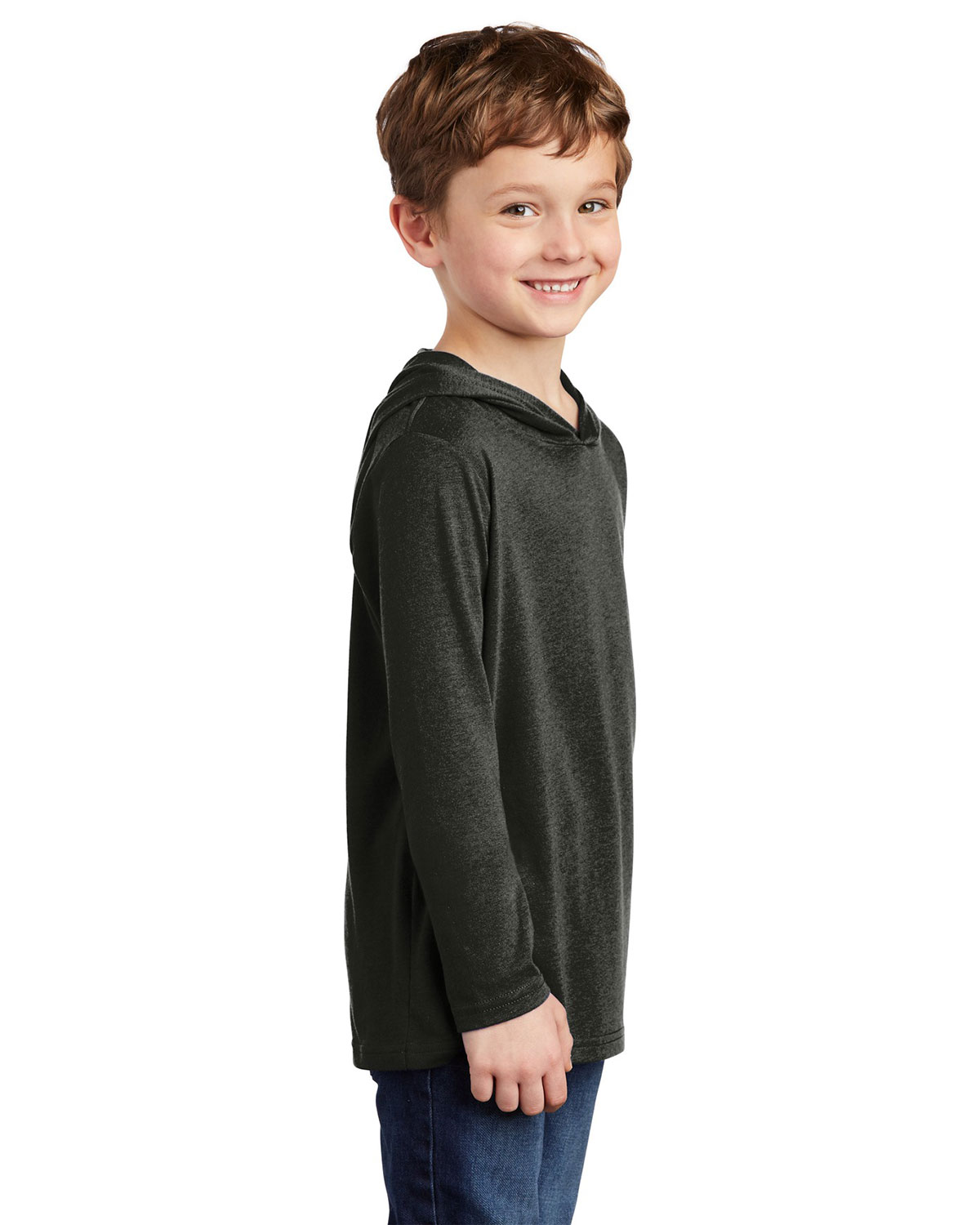 District DT139Y Youth Perfect Tri Long Sleeve Hoodie view 3