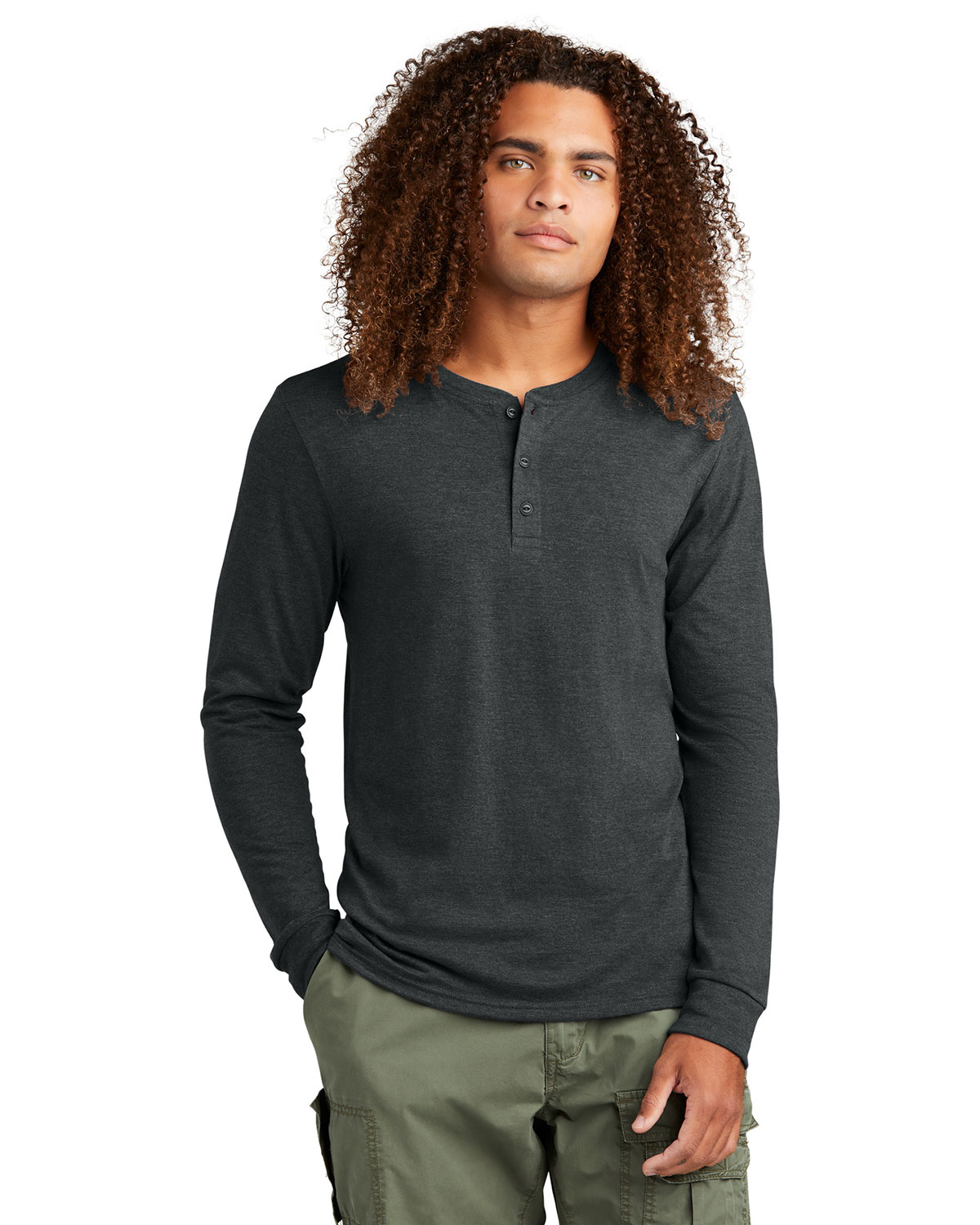 District DT145 Perfect Tri Long Sleeve Henley