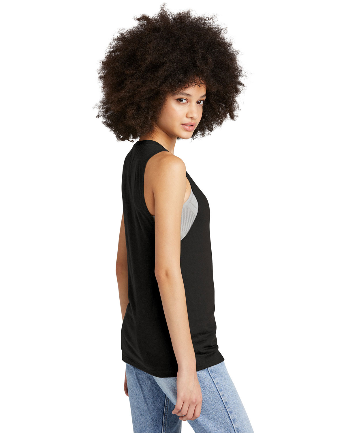 District DT153 Women's Perfect Tri Muscle Tank view 3