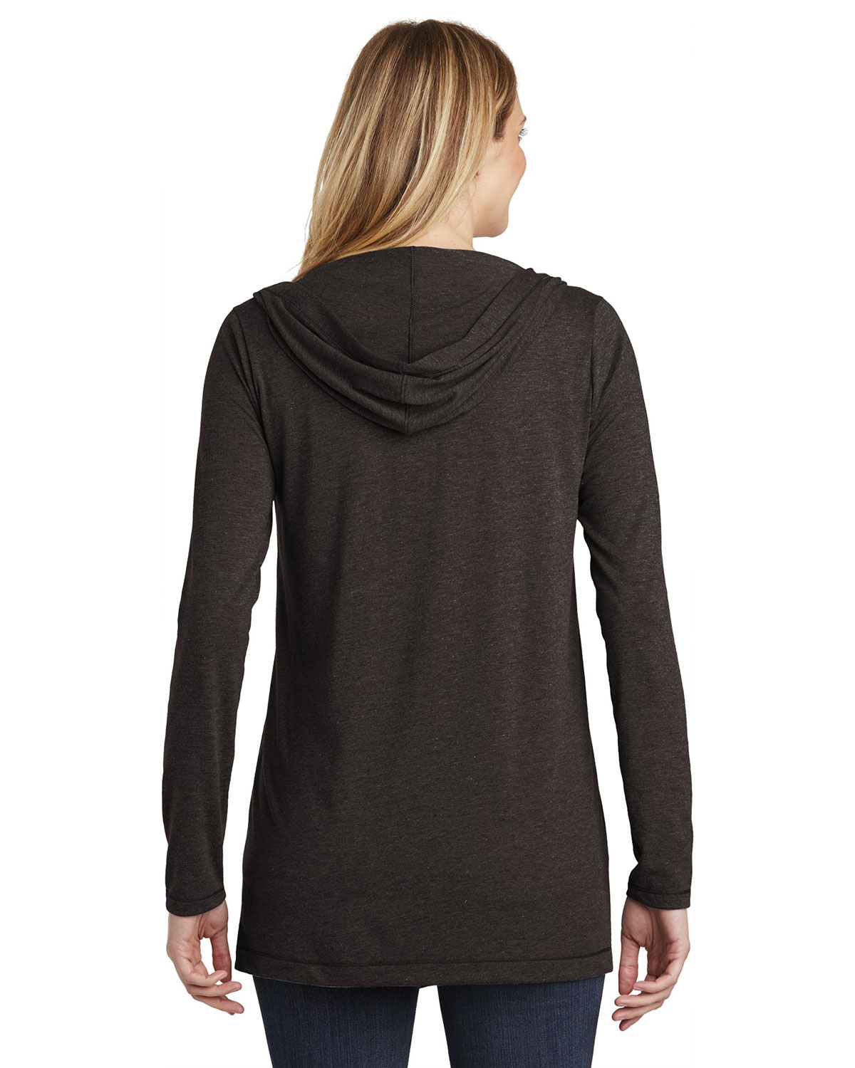 District DT156 Women's Perfect Tri Hooded Cardigan view 2