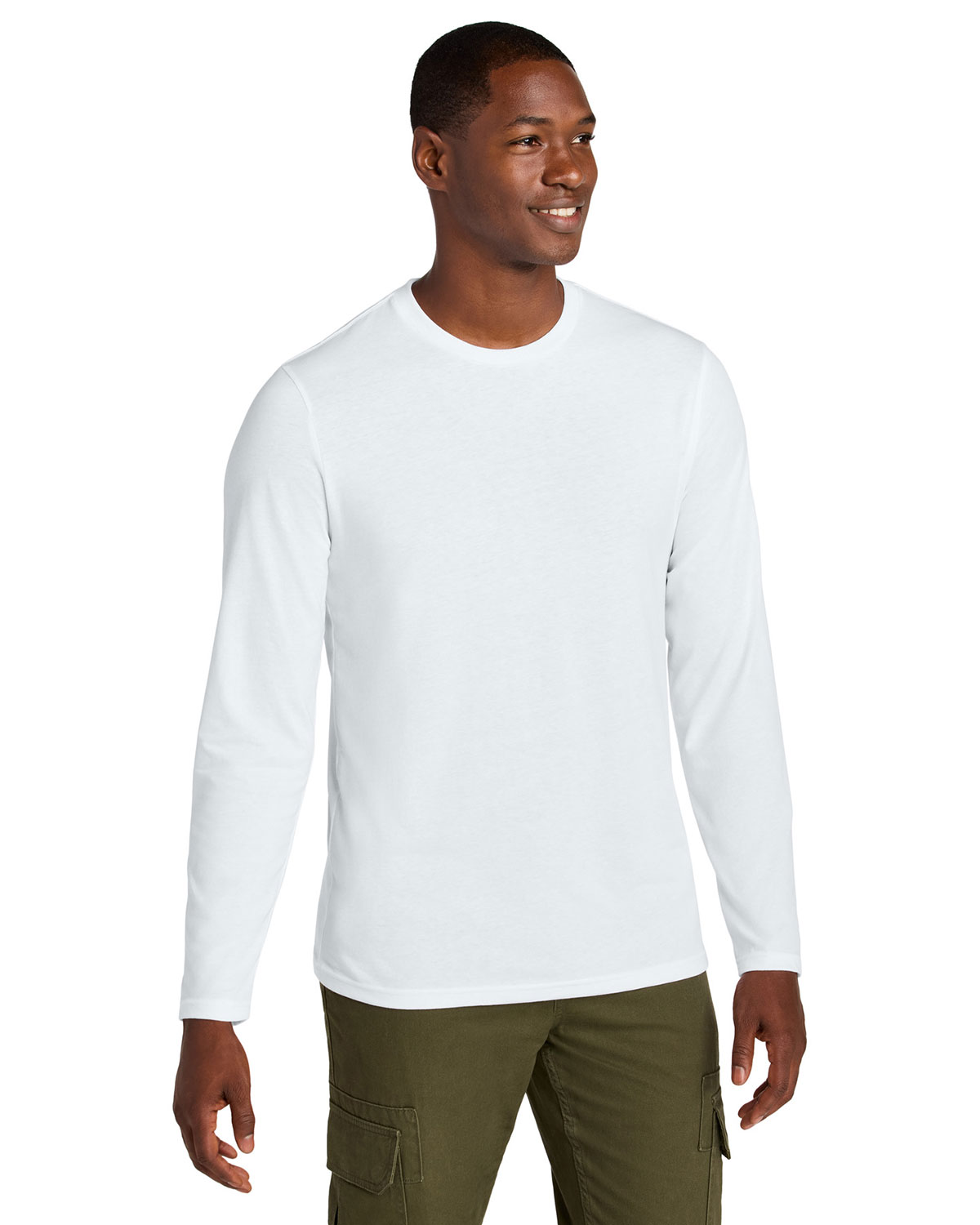 District DT185 Perfect Weight CVC Long Sleeve Tee