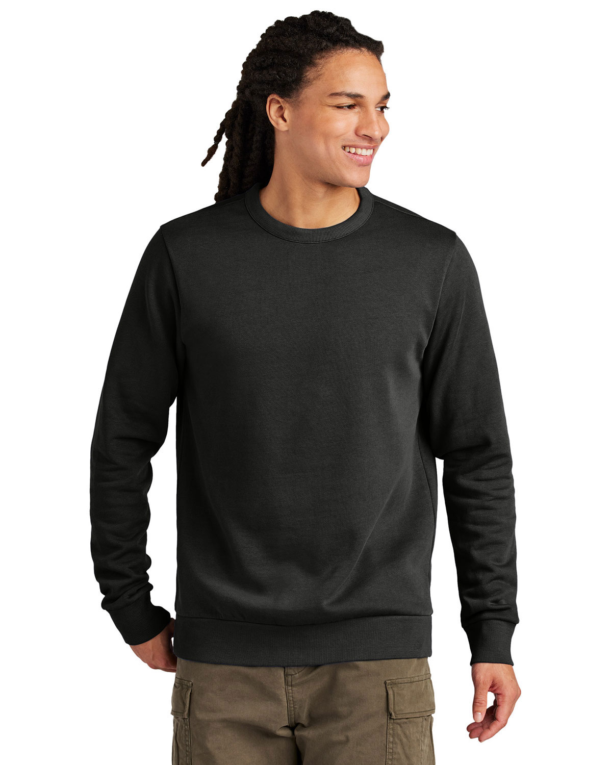 District DT2204 Wash Fleece Crew