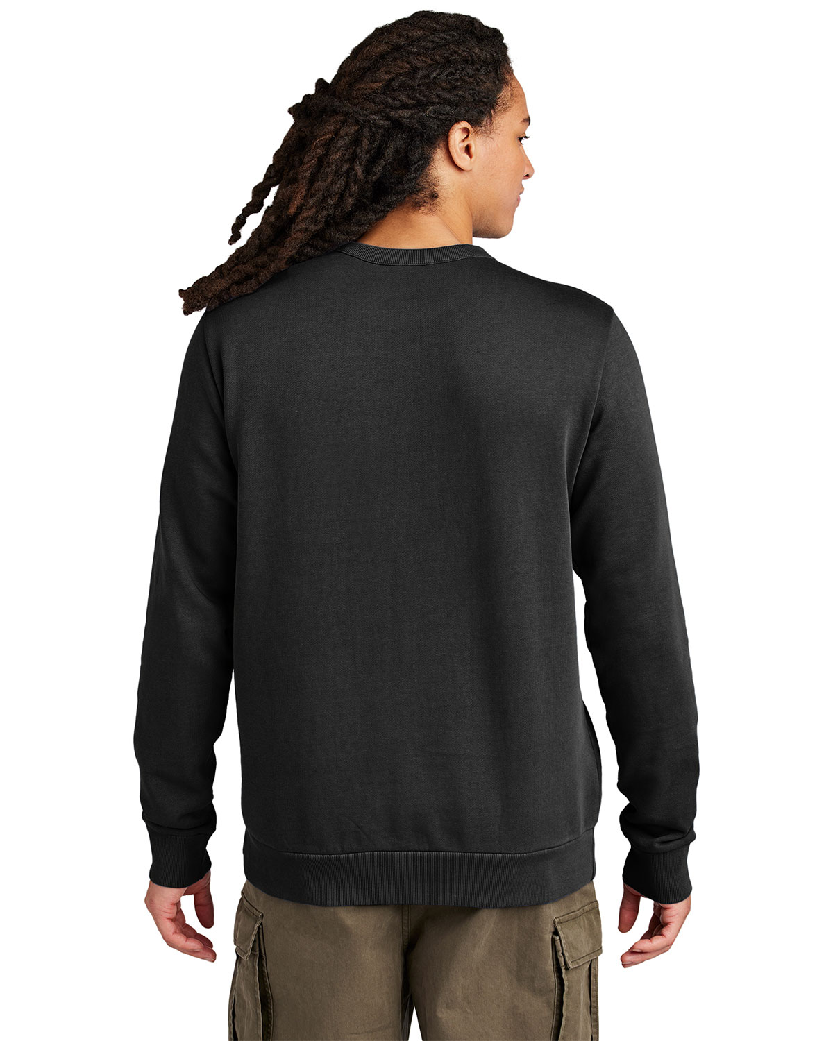 District DT2204 Wash Fleece Crew view 2