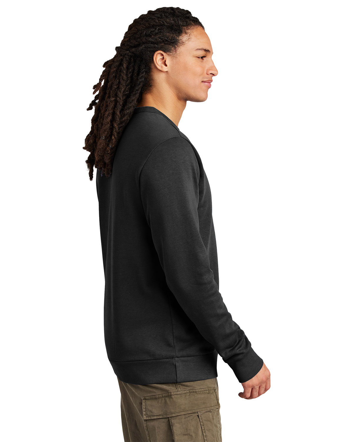 District DT2204 Wash Fleece Crew view 3