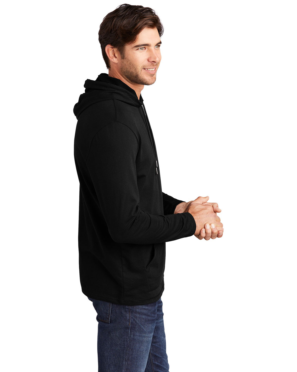 District DT571 Featherweight French Terry Hoodie view 3