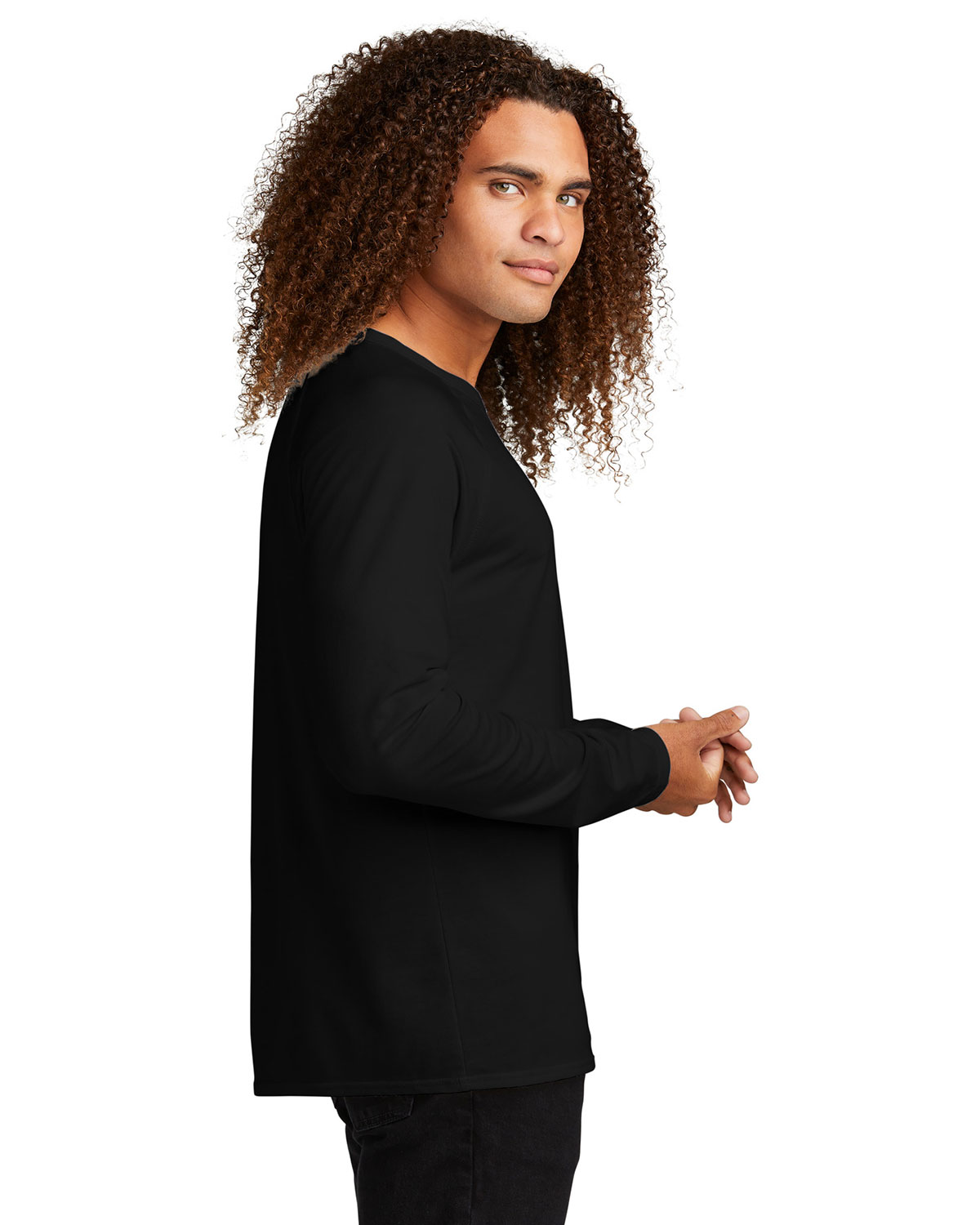 District DT572 Featherweight French Terry Long Sleeve Crewneck view 3