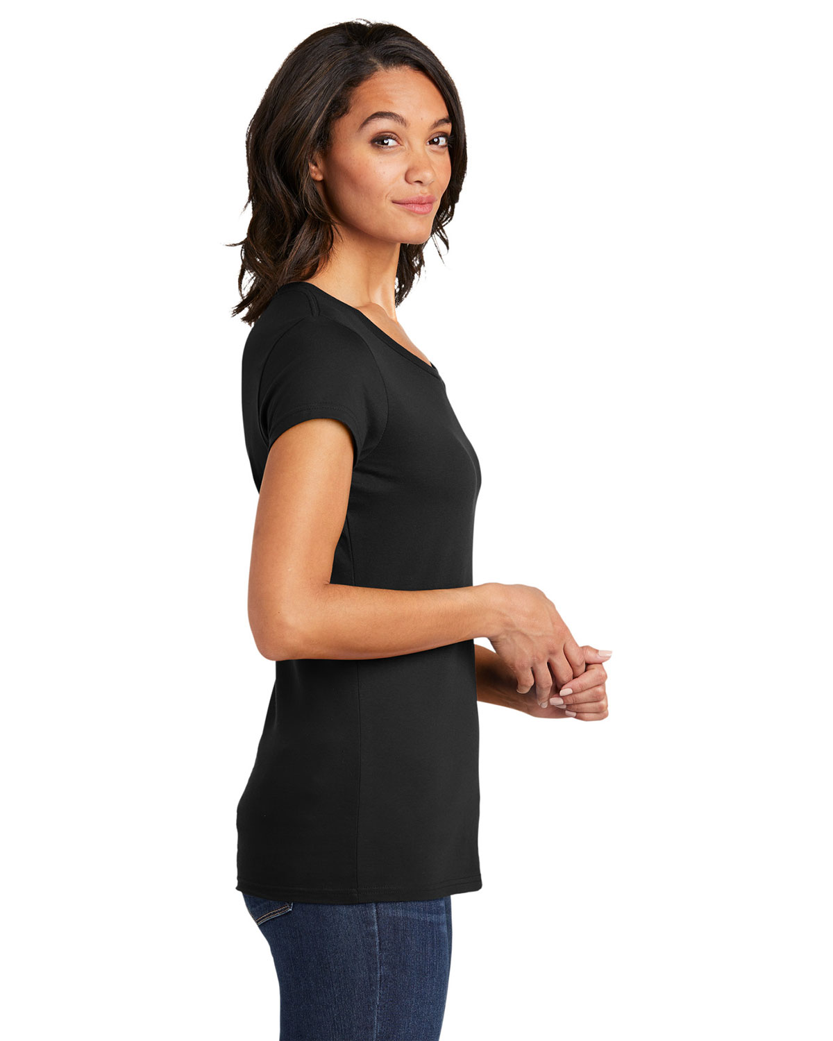 District DT6001 Women's Fitted Very Important Tee view 3