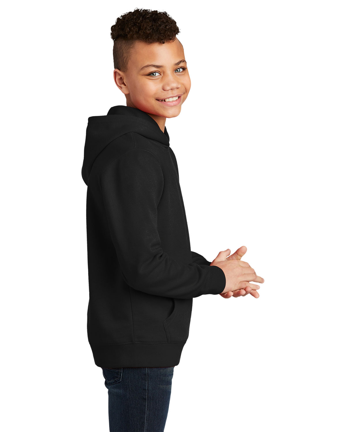 District DT6100Y Youth V.I.T. Fleece Hoodie view 3