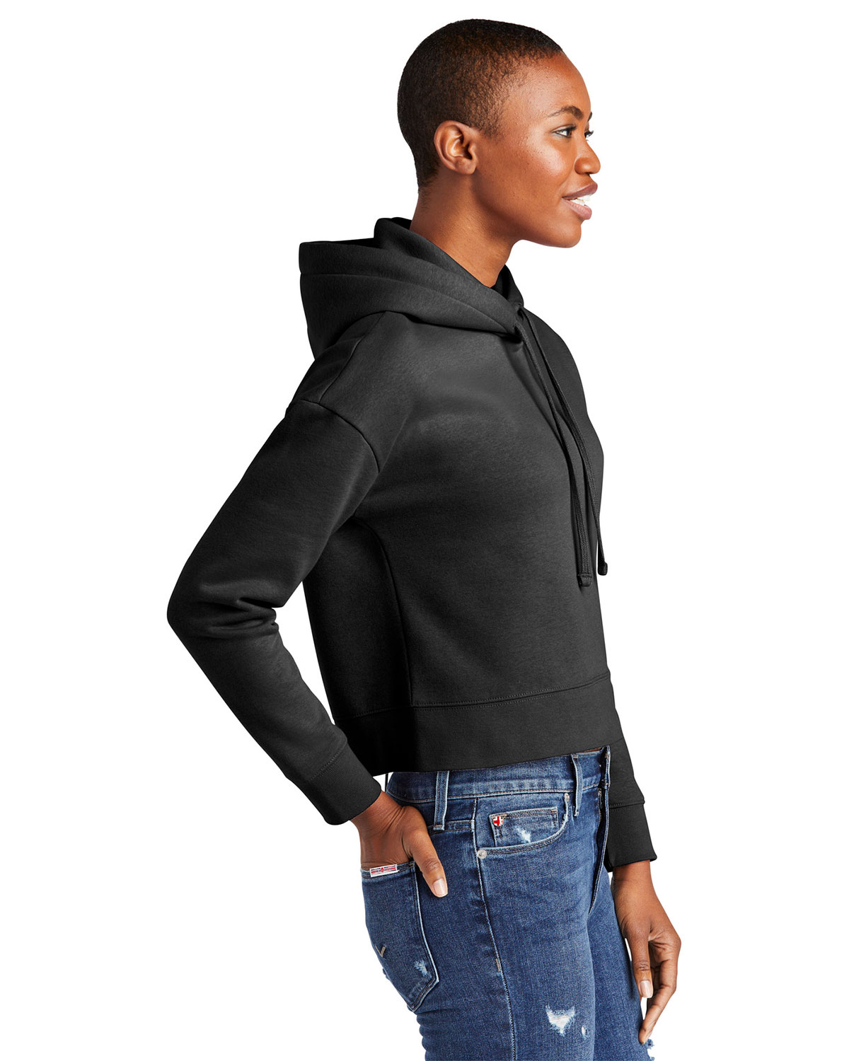 District DT6101 Women's V.I.T. Fleece Hoodie view 3