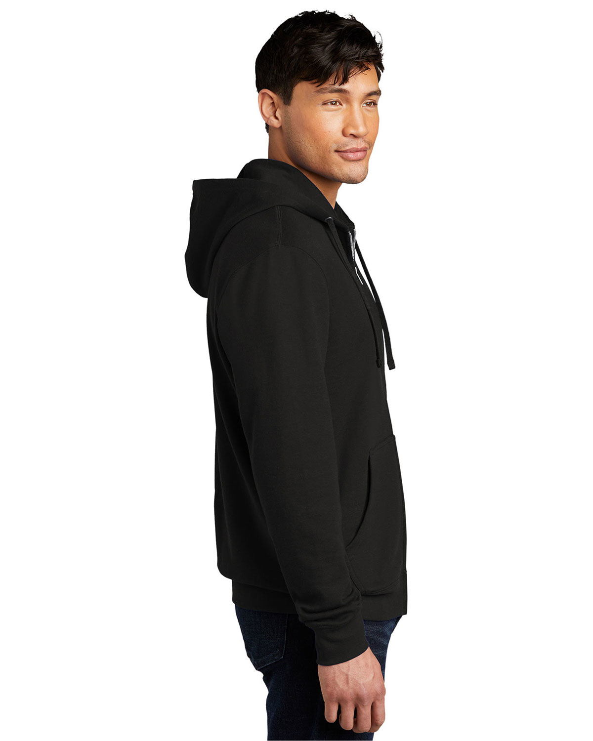 District DT6102 V.I.T. Fleece Full-Zip Hoodie view 3