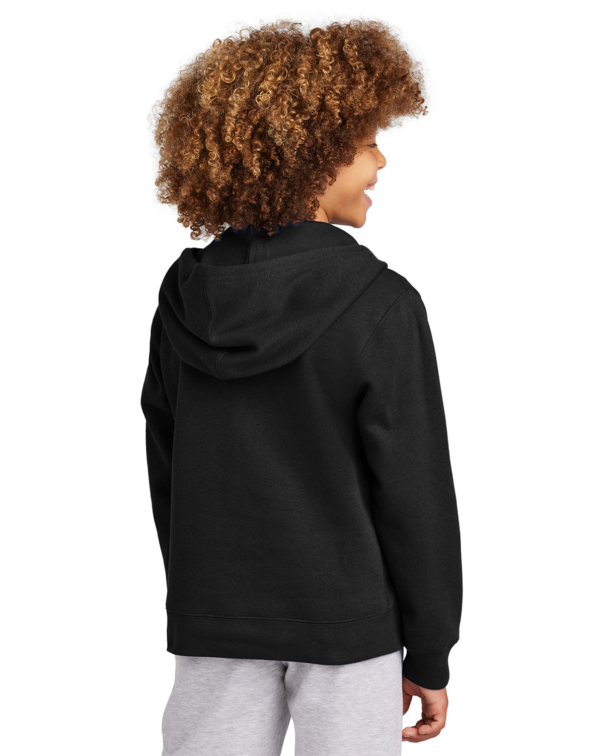 District DT6102Y Youth V.I.T. Fleece Full-Zip Hoodie view 2