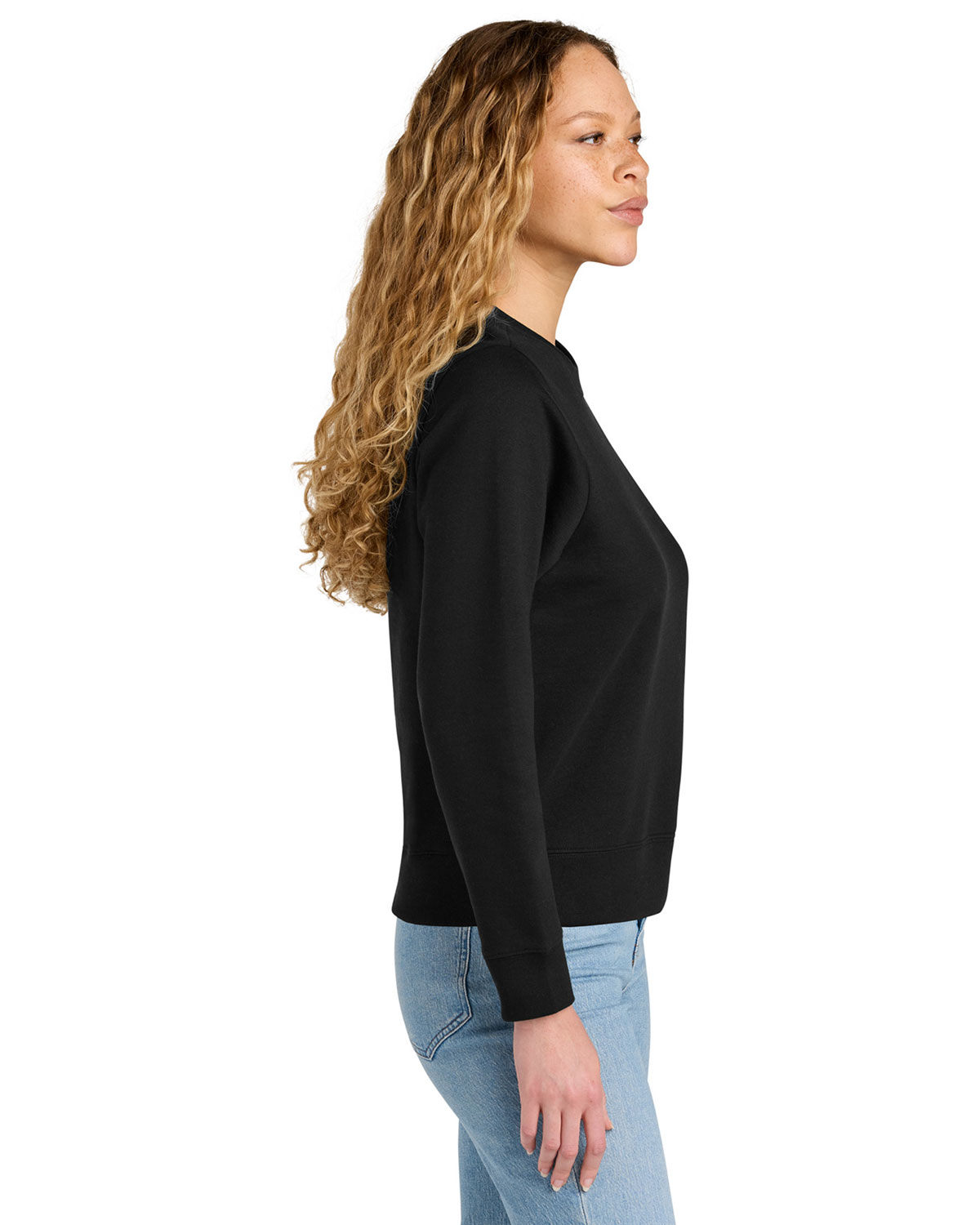 District DT6105 Women's V.I.T. Fleece Crew view 3