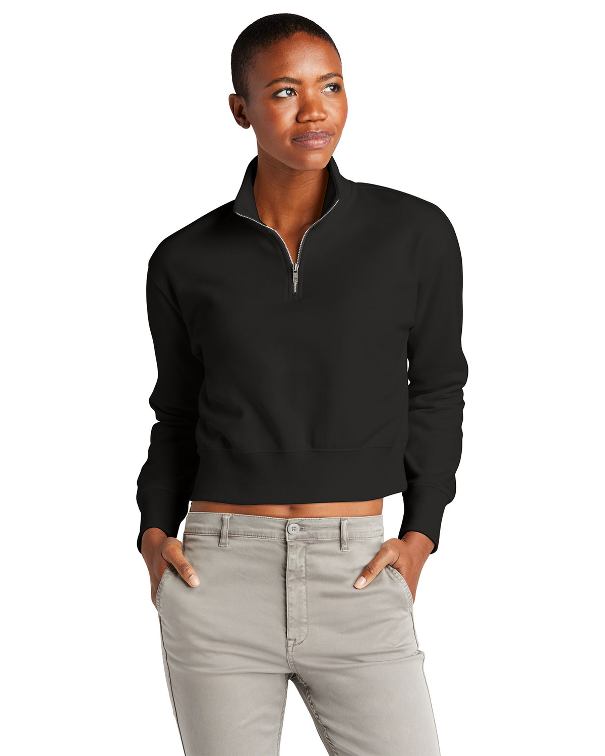 District DT6111 Women's V.I.T. Fleece 1/2-Zip