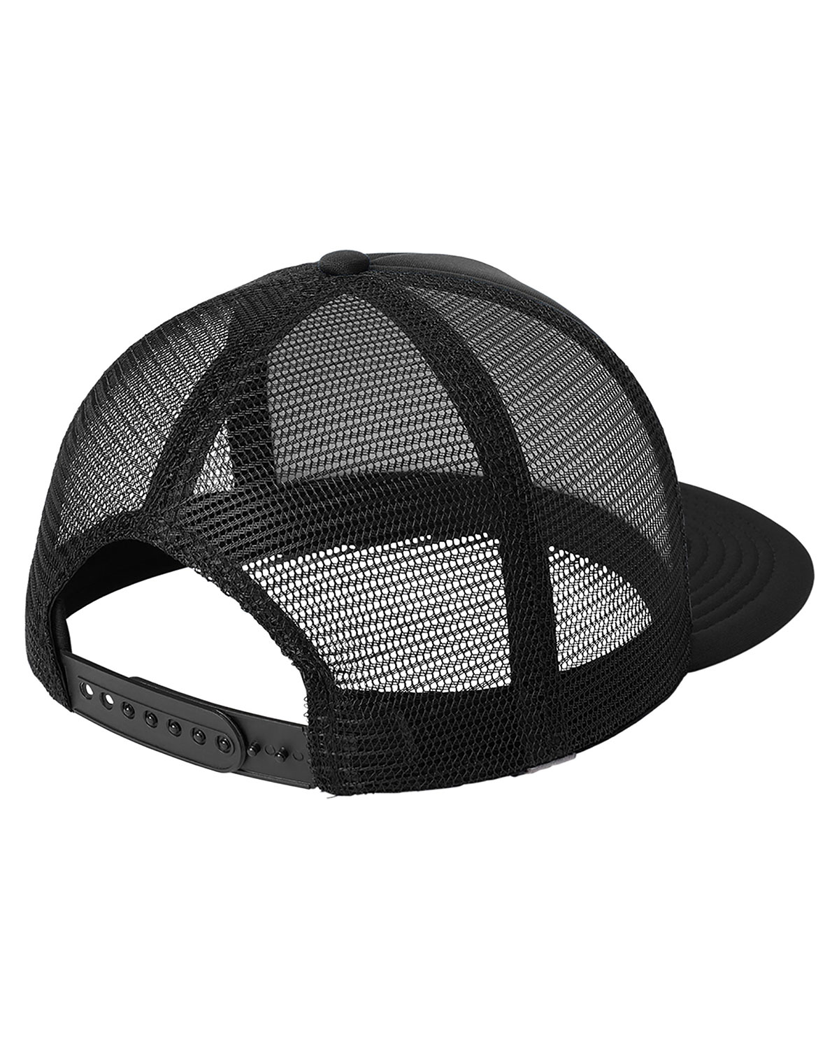 District DT624 Flat Bill Snapback Trucker Cap view 2