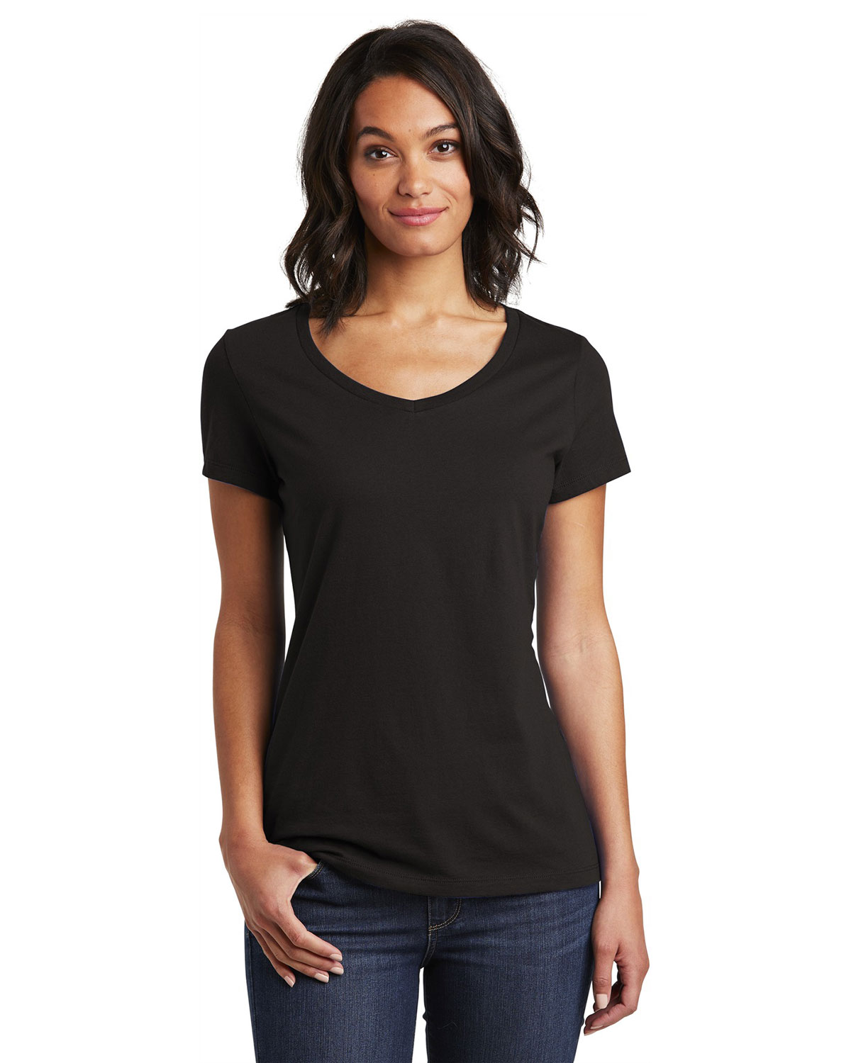 District DT6503 Women's Very Important Tee V-Neck