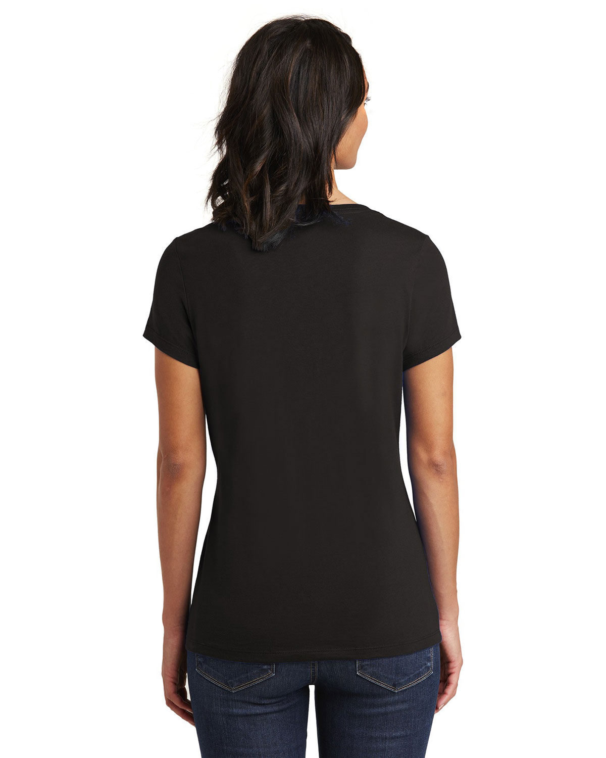 District DT6503 Women's Very Important Tee V-Neck view 2