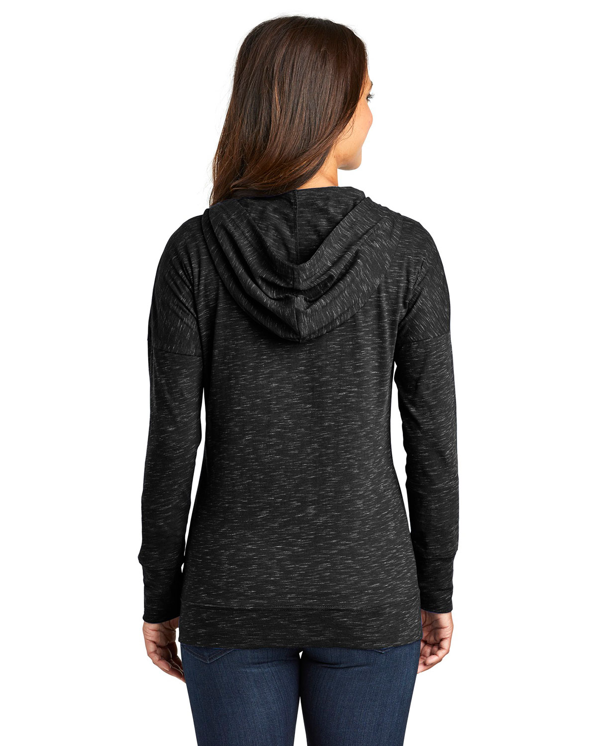 District DT665 Women's Medal Full-Zip Hoodie view 2