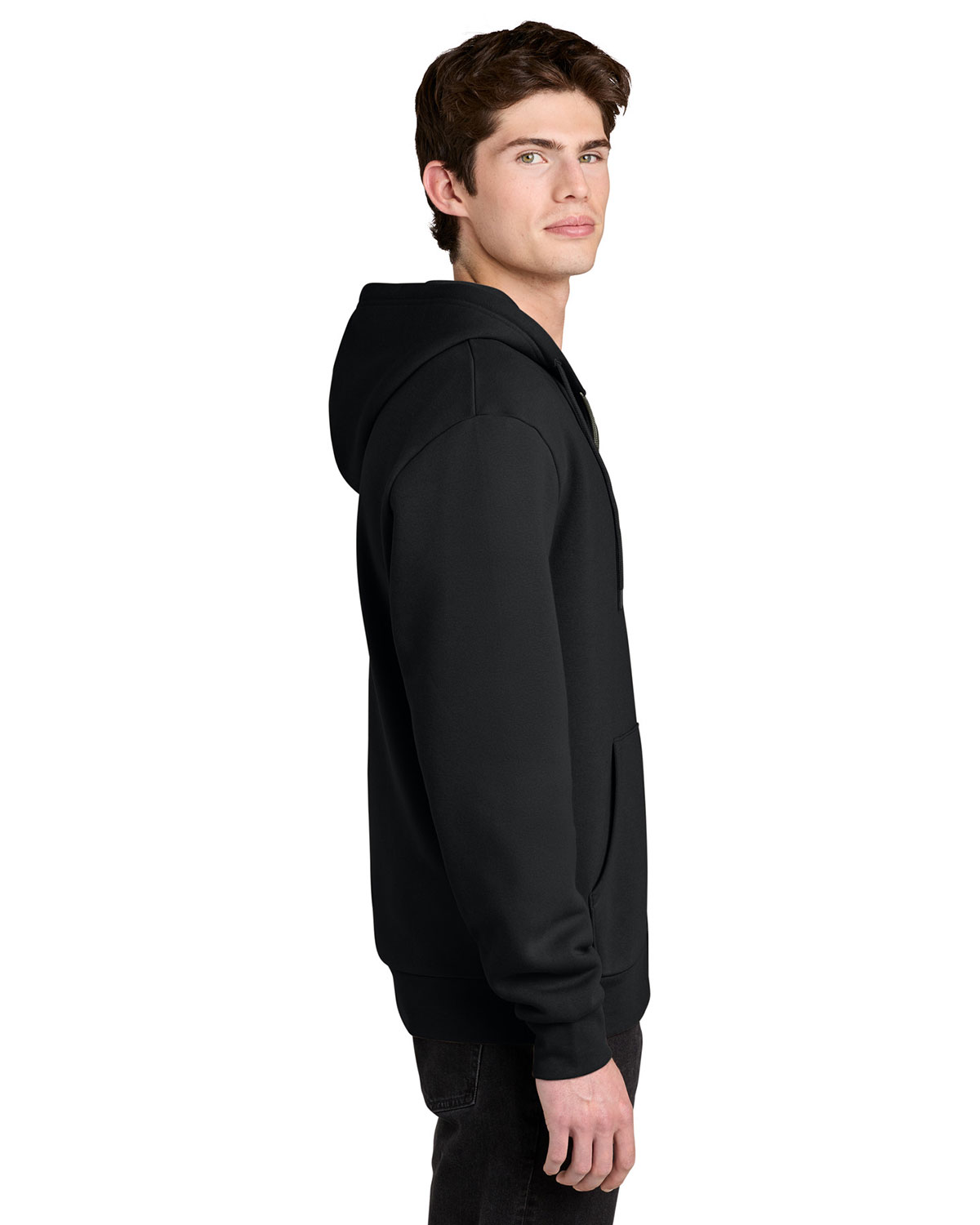 District DT6702 MelloFleece Full-Zip Hoodie view 3