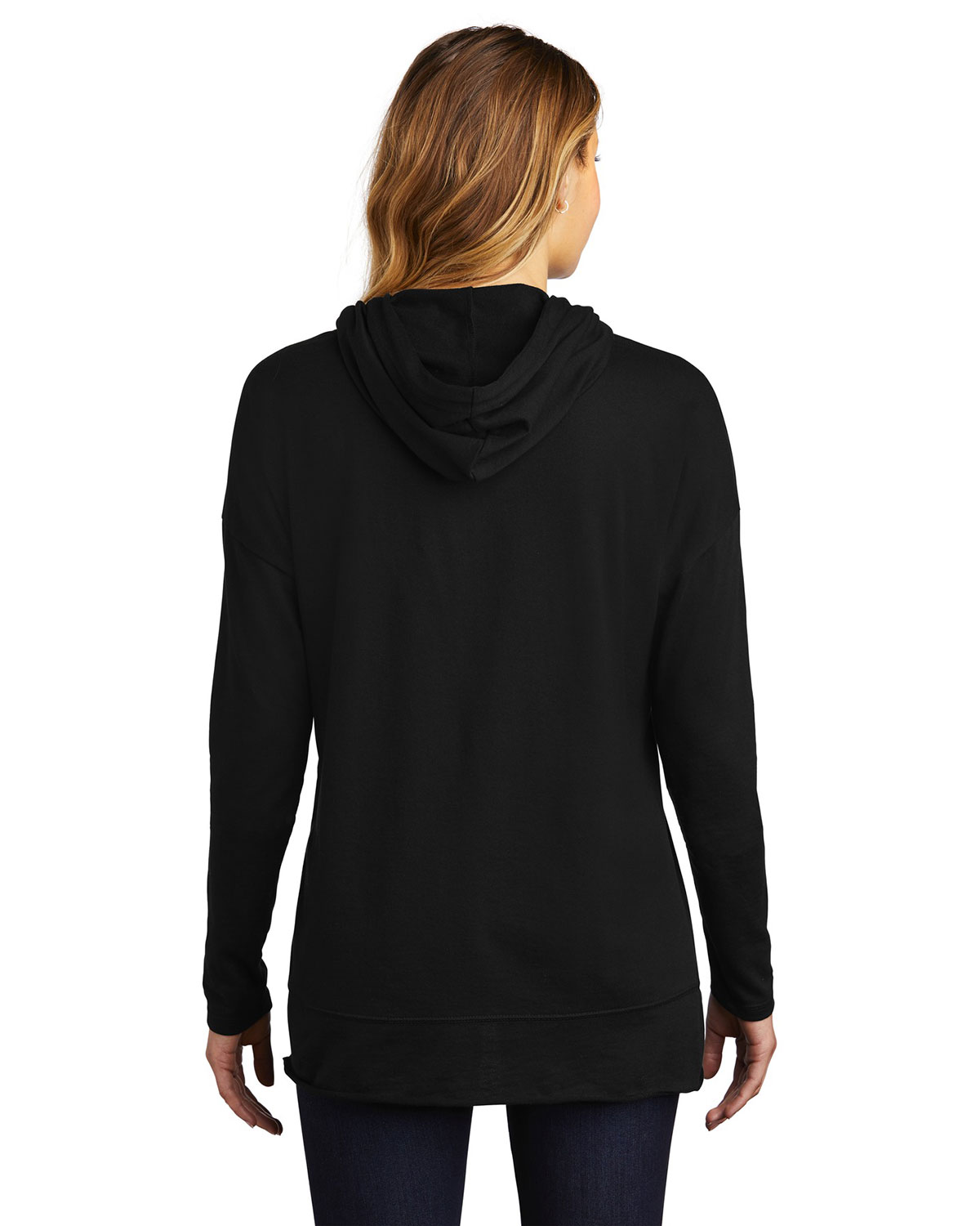 District DT671 Women's Featherweight French Terry Hoodie view 2