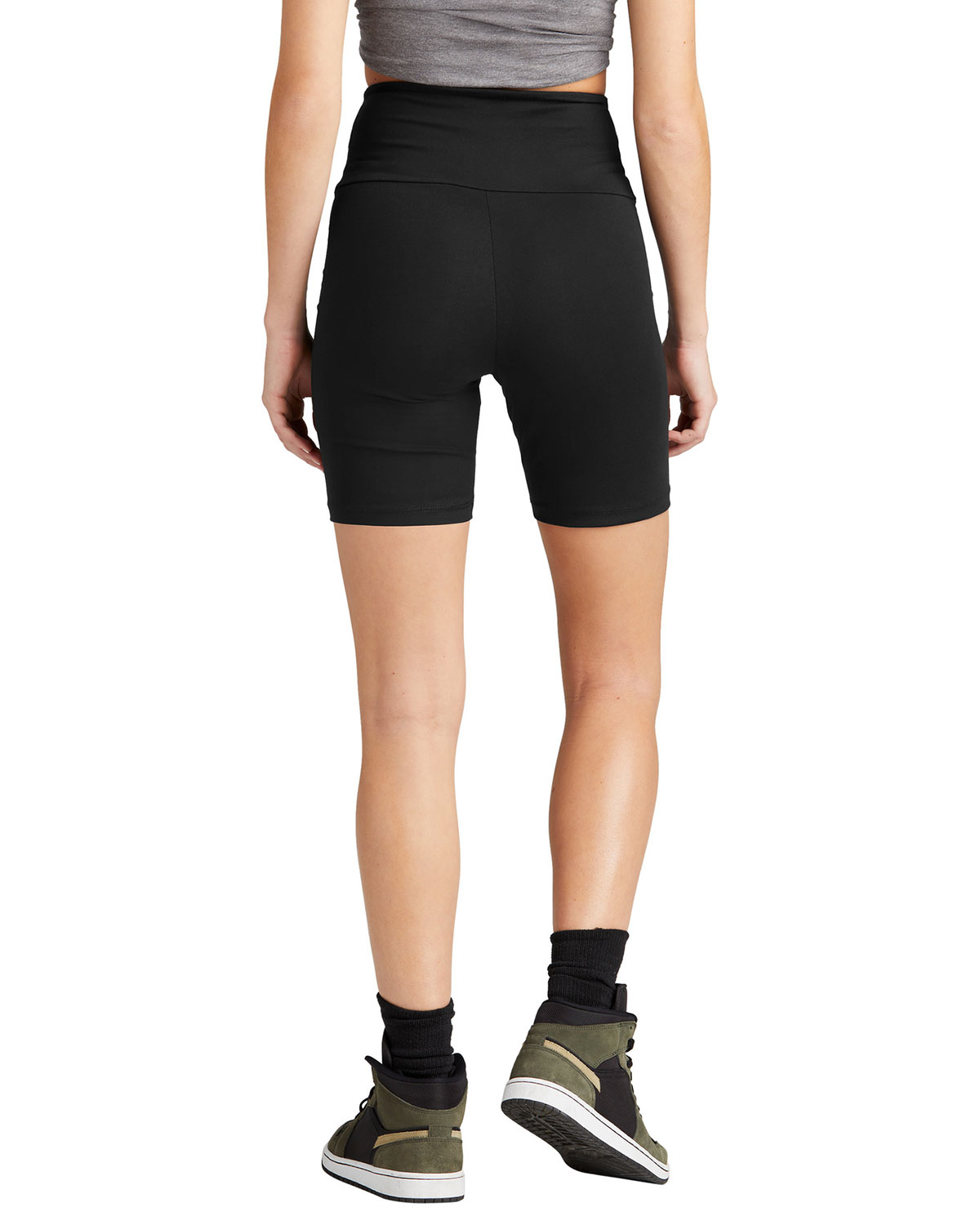 District DT7509 Women's Flex High-Waist Bike Short view 2
