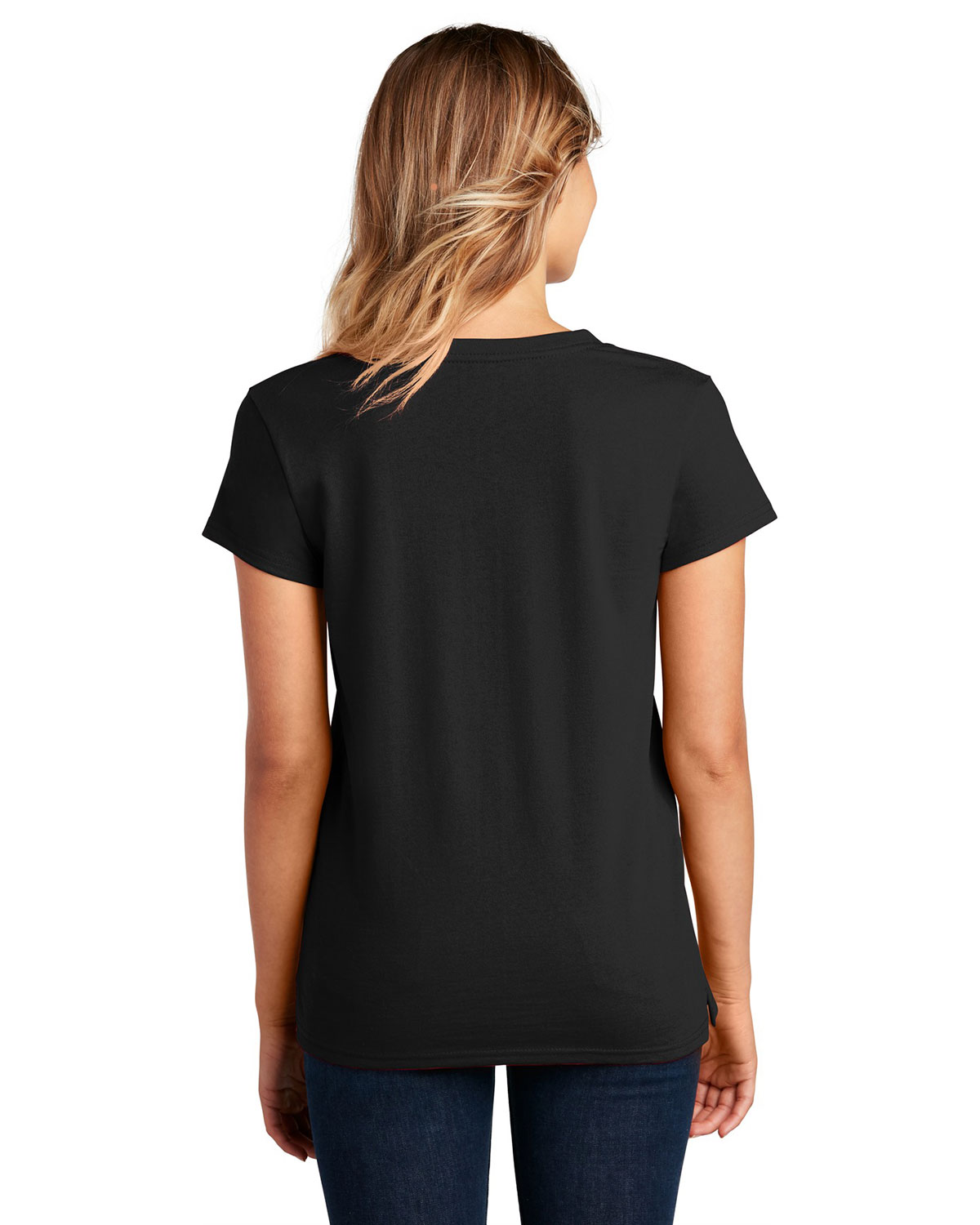 District DT8001 Women's Re-Tee V-Neck view 2