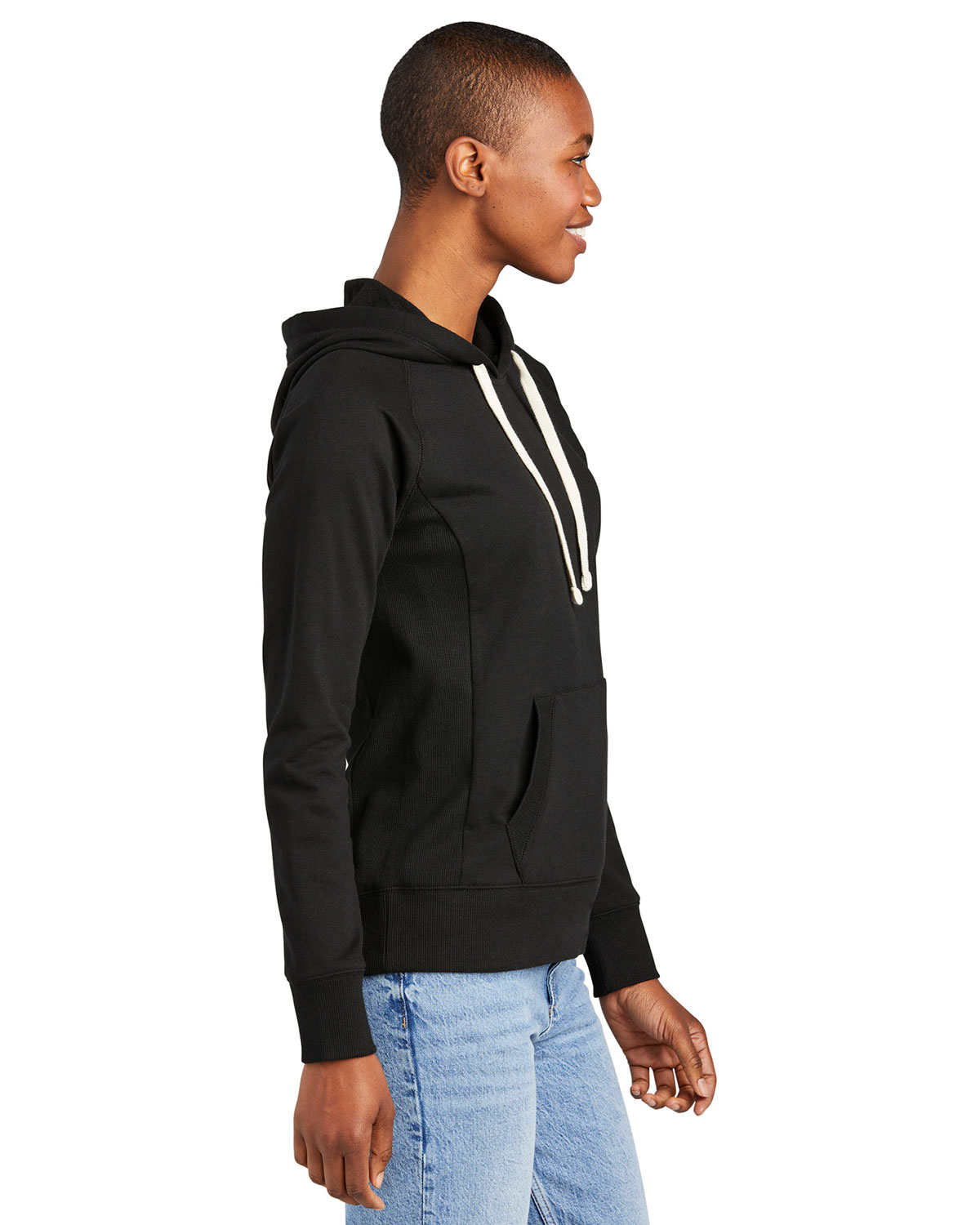 District DT8101 Women's Re-Fleece Hoodie view 3