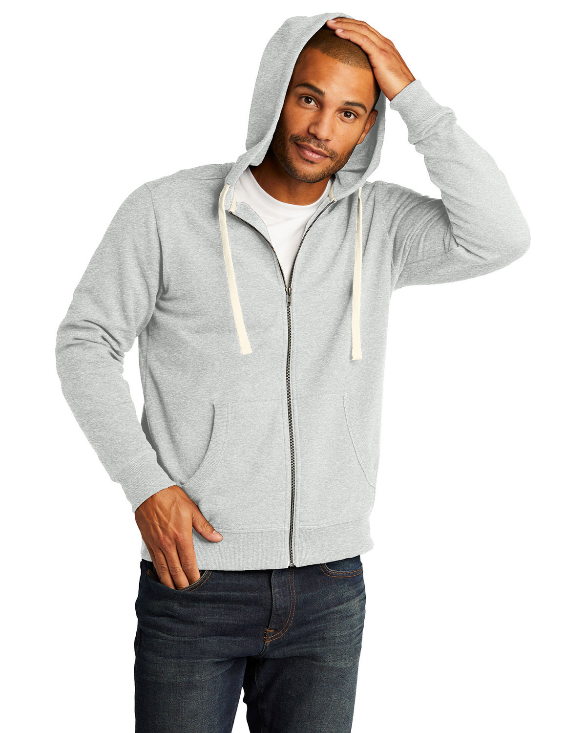 District DT8102 Re-Fleece Full-Zip Hoodie