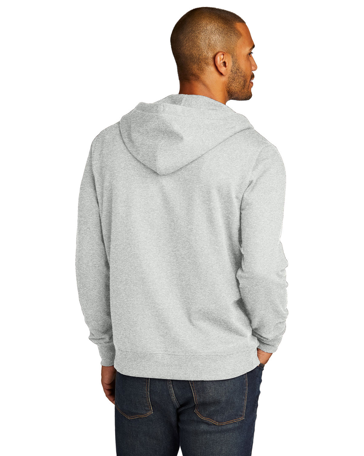 District DT8102 Re-Fleece Full-Zip Hoodie view 2