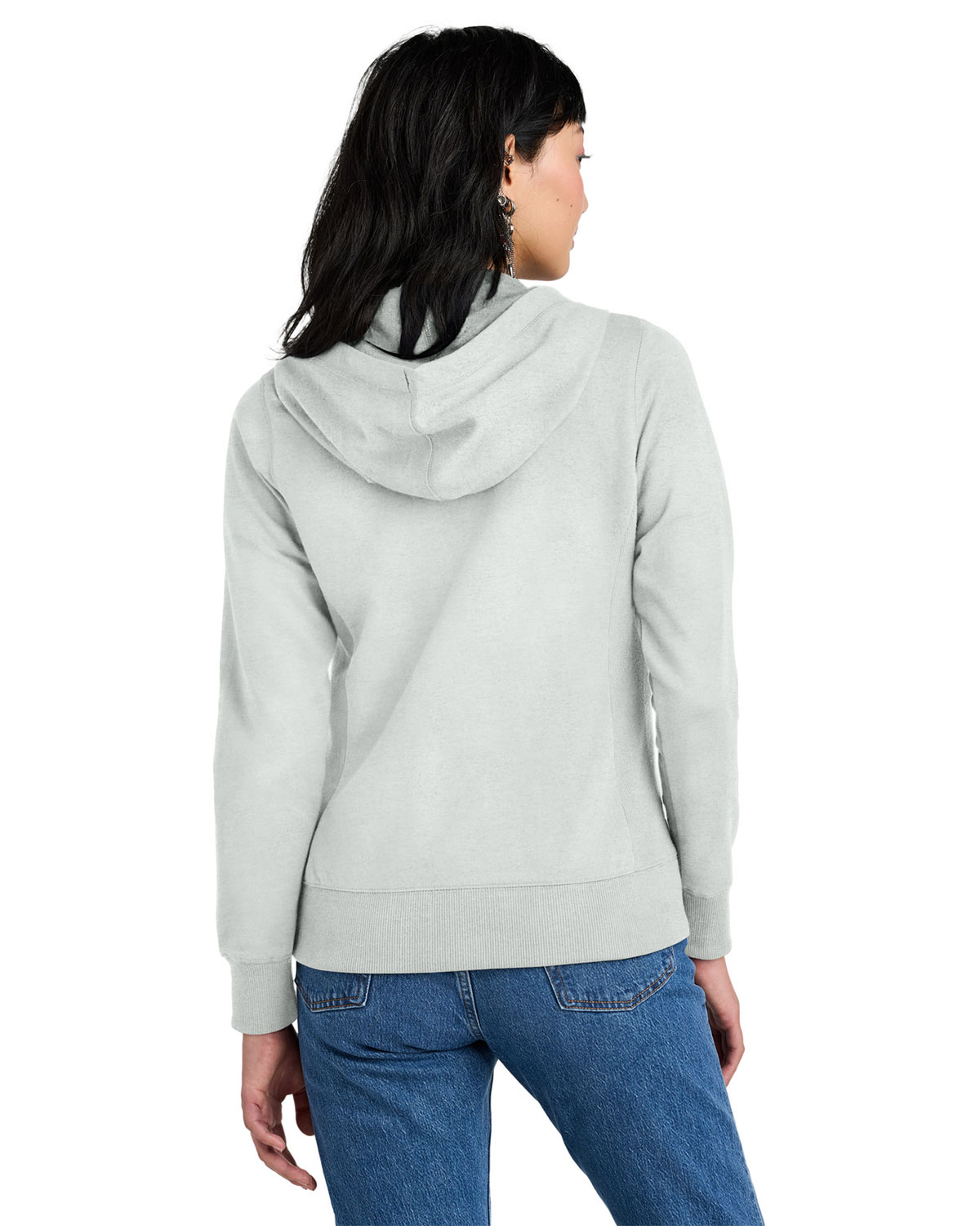 District DT8103 Women's Re-Fleece Full-Zip Hoodie view 2