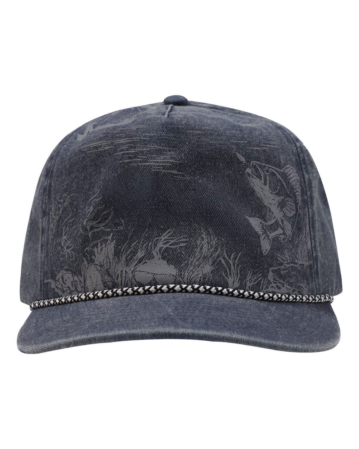 DRI DUCK 3334 Walleye Nature Scene Cap view 3