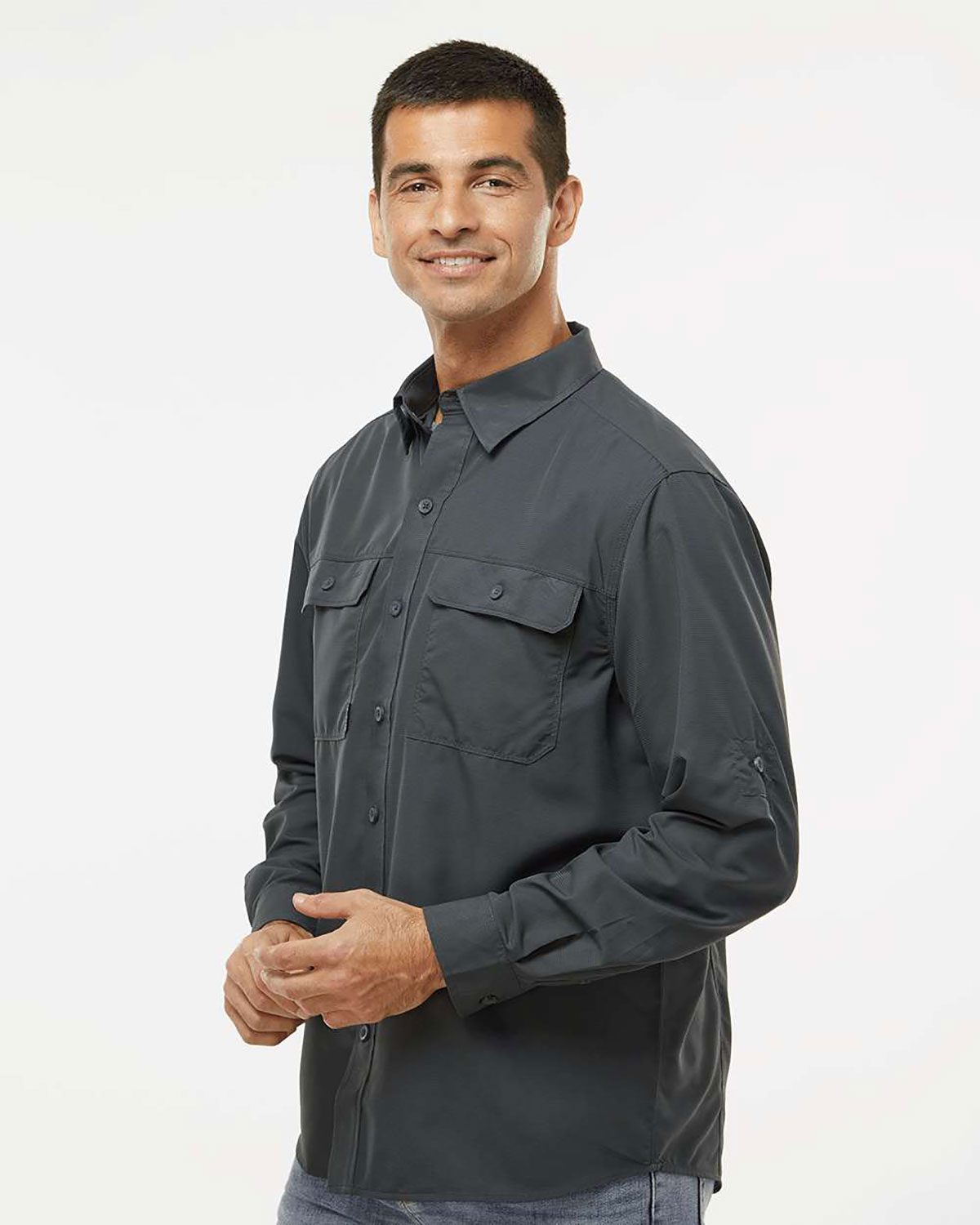 DRI DUCK 4441 Men's Crossroad Woven Shirt view 3