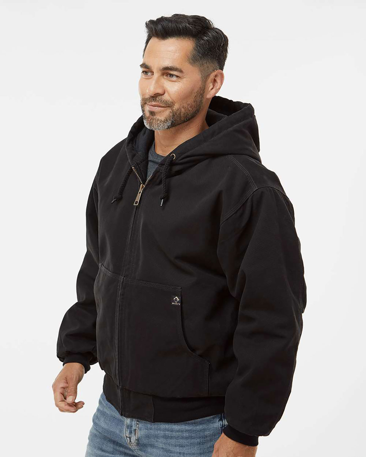 DRI DUCK 5020 Men's Cheyenne Boulder Cloth� Hooded Jacket with Tricot Quilt Lining view 3