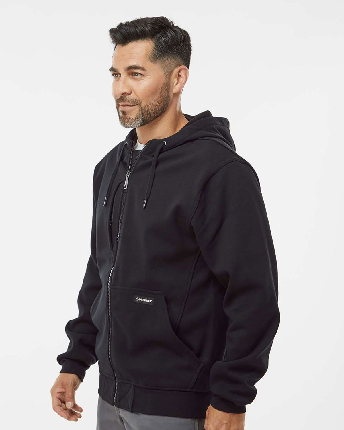 DRI DUCK 7040 Men's Bateman Bonded Power Fleece 2.0 Full-Zip Jacket view 3