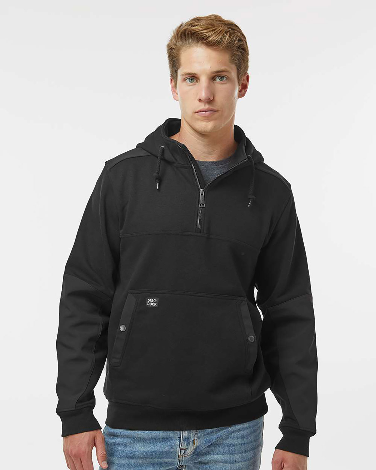 DRI DUCK 7349 Men's Mission Quarter-Zip Hooded Pullover