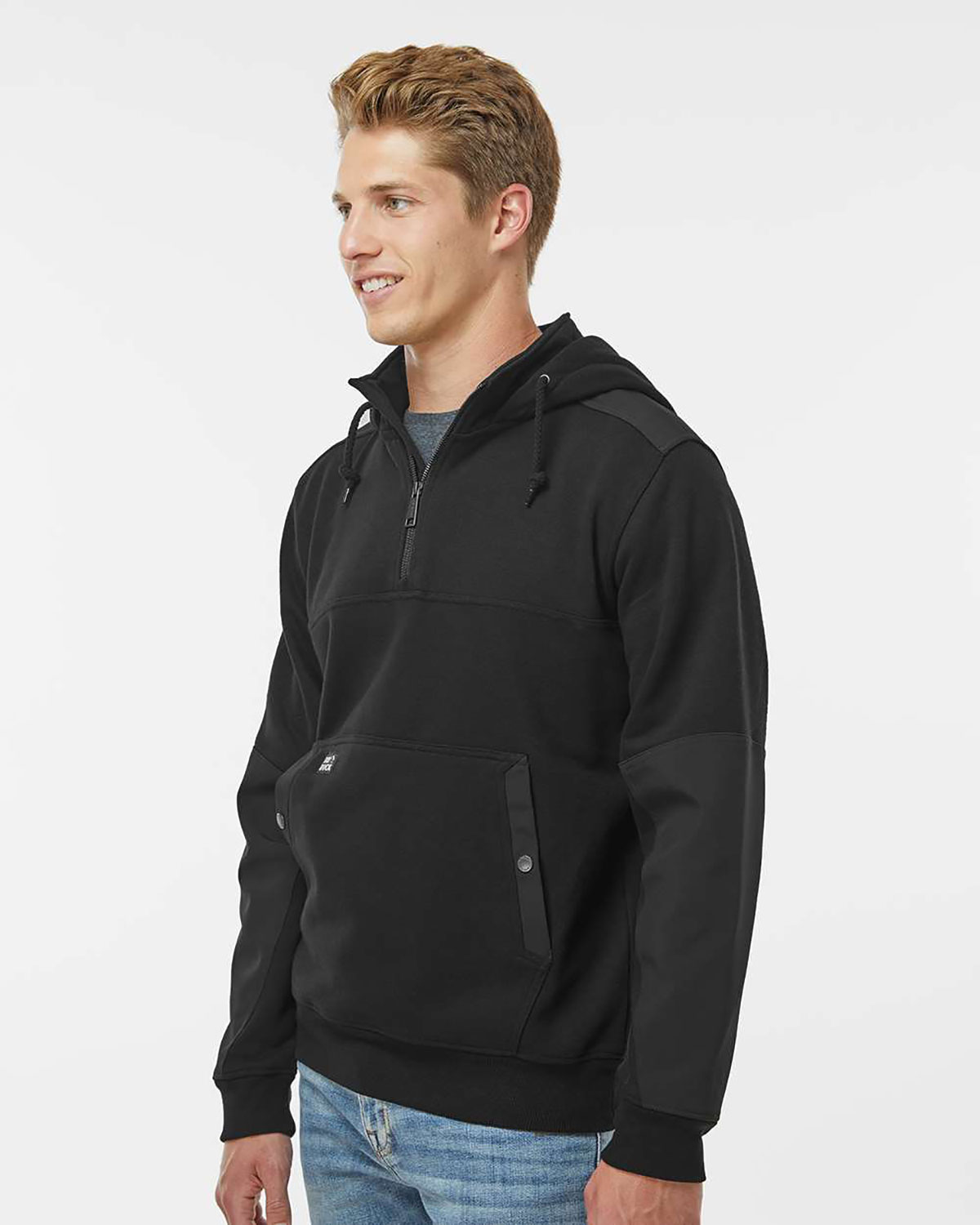 DRI DUCK 7349 Men's Mission Quarter-Zip Hooded Pullover view 3